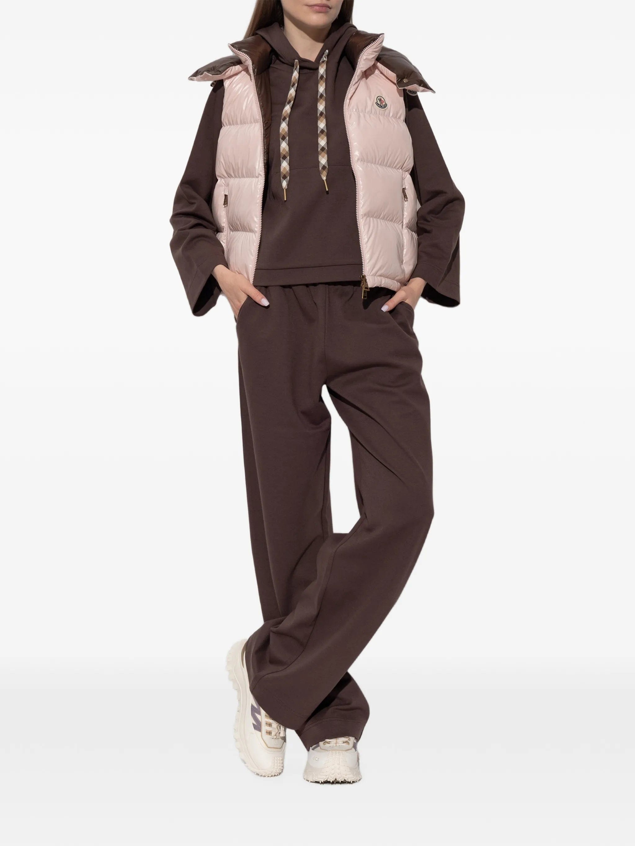 Moncler logo - patch drawstring hoodie