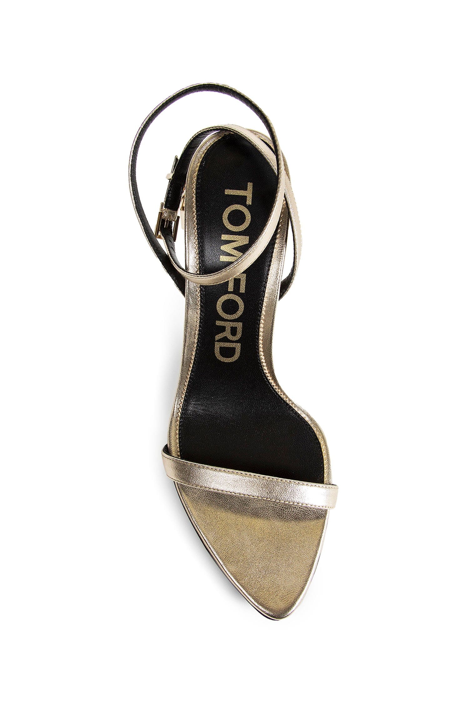TOM FORD Laminated Nappa Pointy Naket Sandal