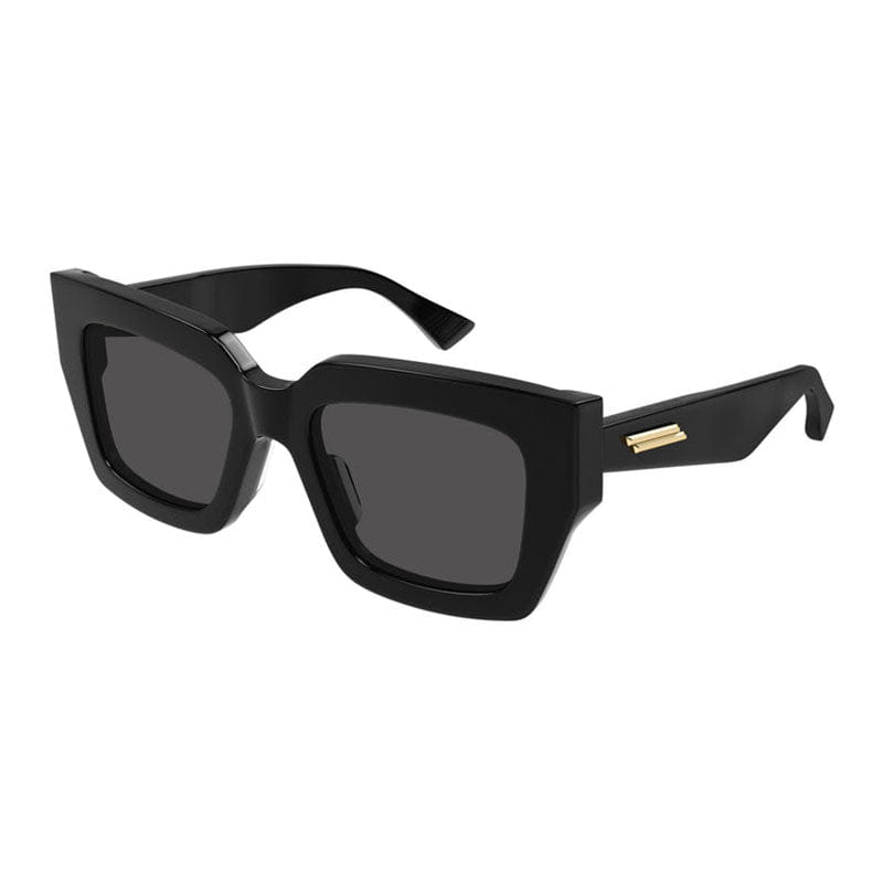 Bottega Veneta Sunglasses Square Full Rim, Black Frame And Grey Lens Bv1212S001