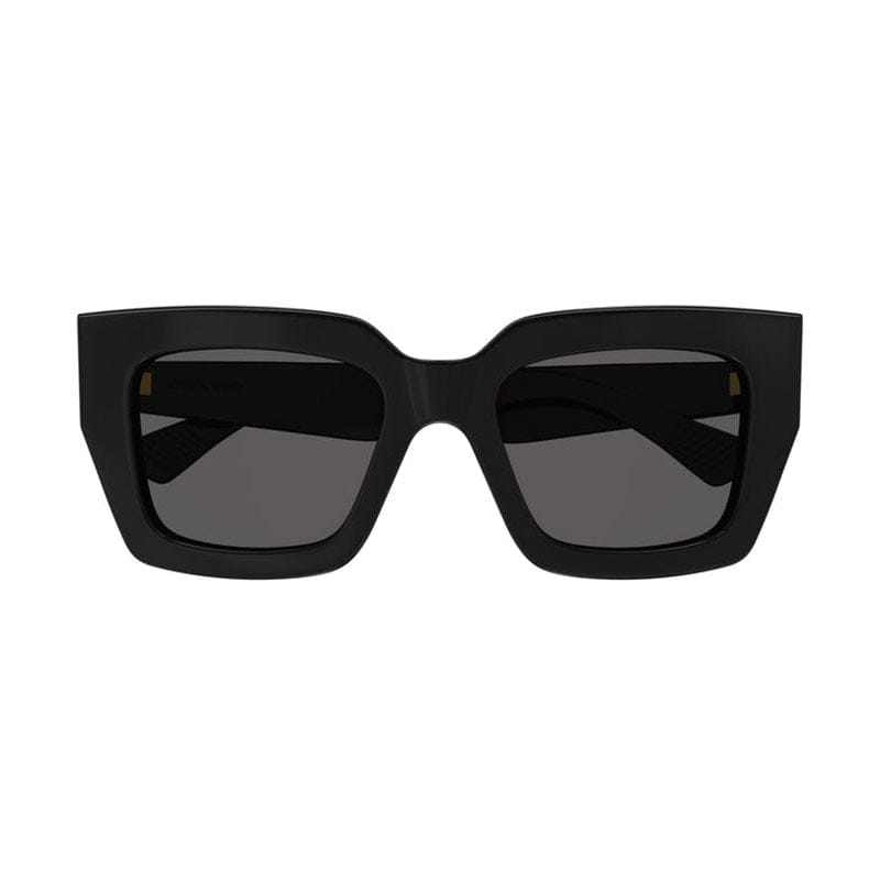 Bottega Veneta Sunglasses Square Full Rim, Black Frame And Grey Lens Bv1212S001
