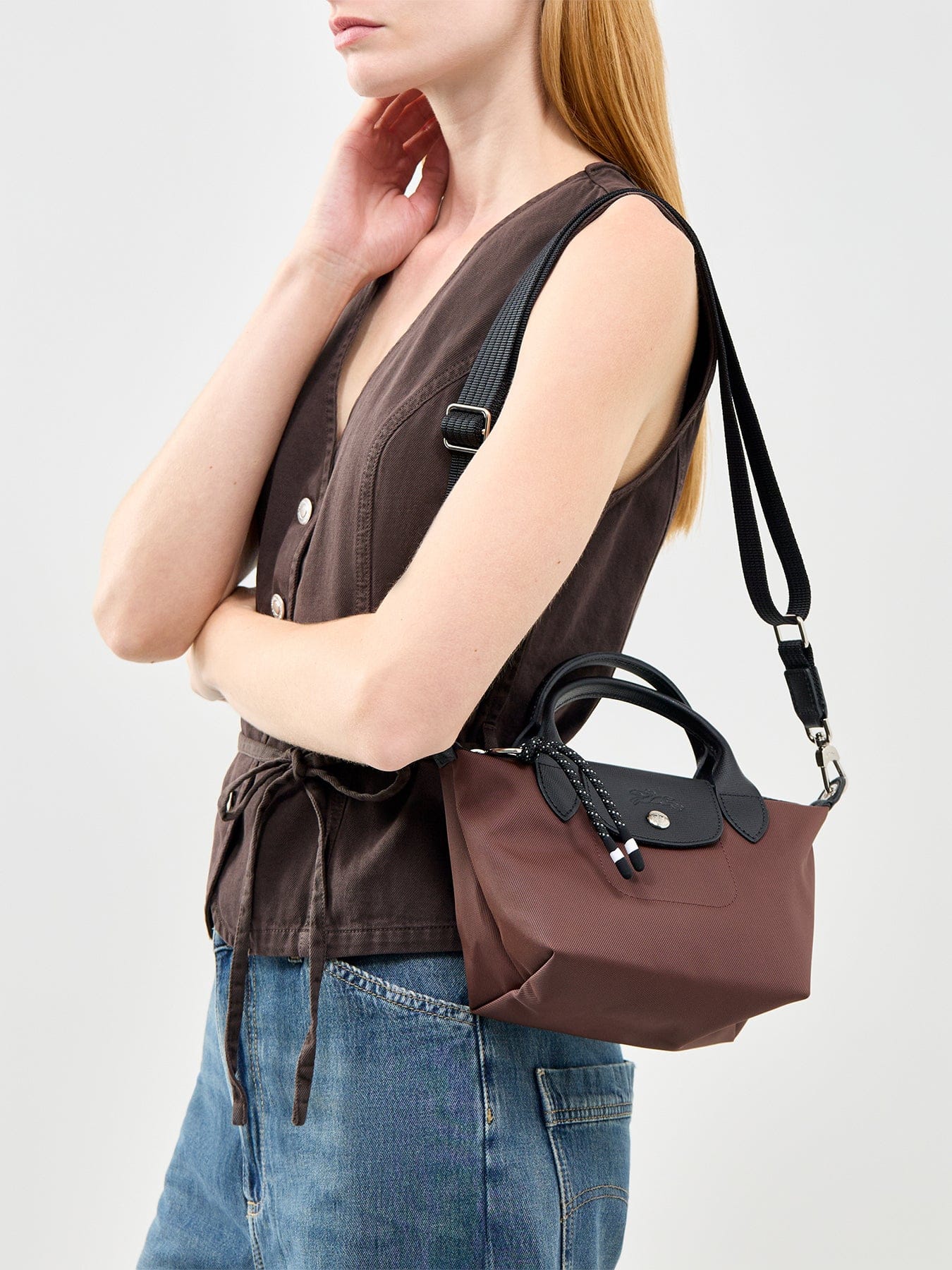 Longchamp Le Pliage Energy Handbag XS Brown