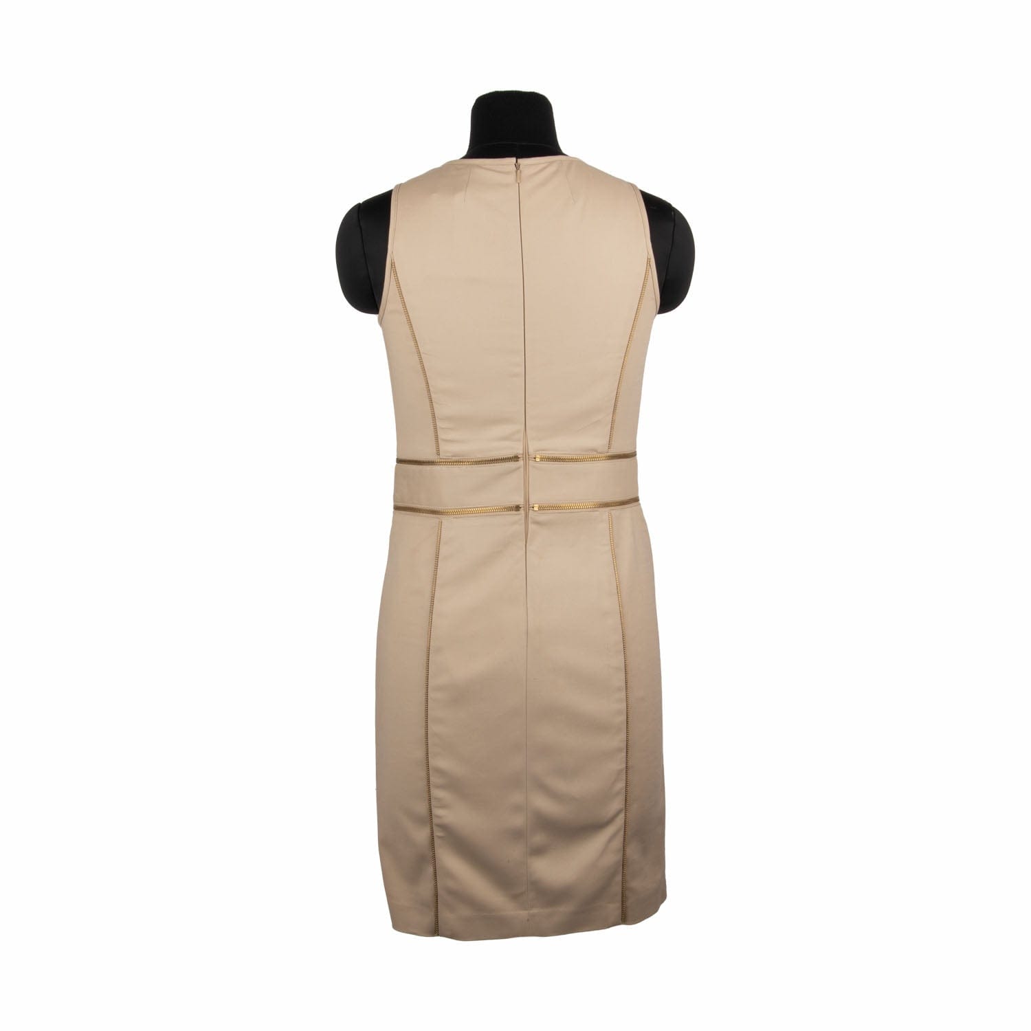 Michael Kors Beige Golden Zipper Dress