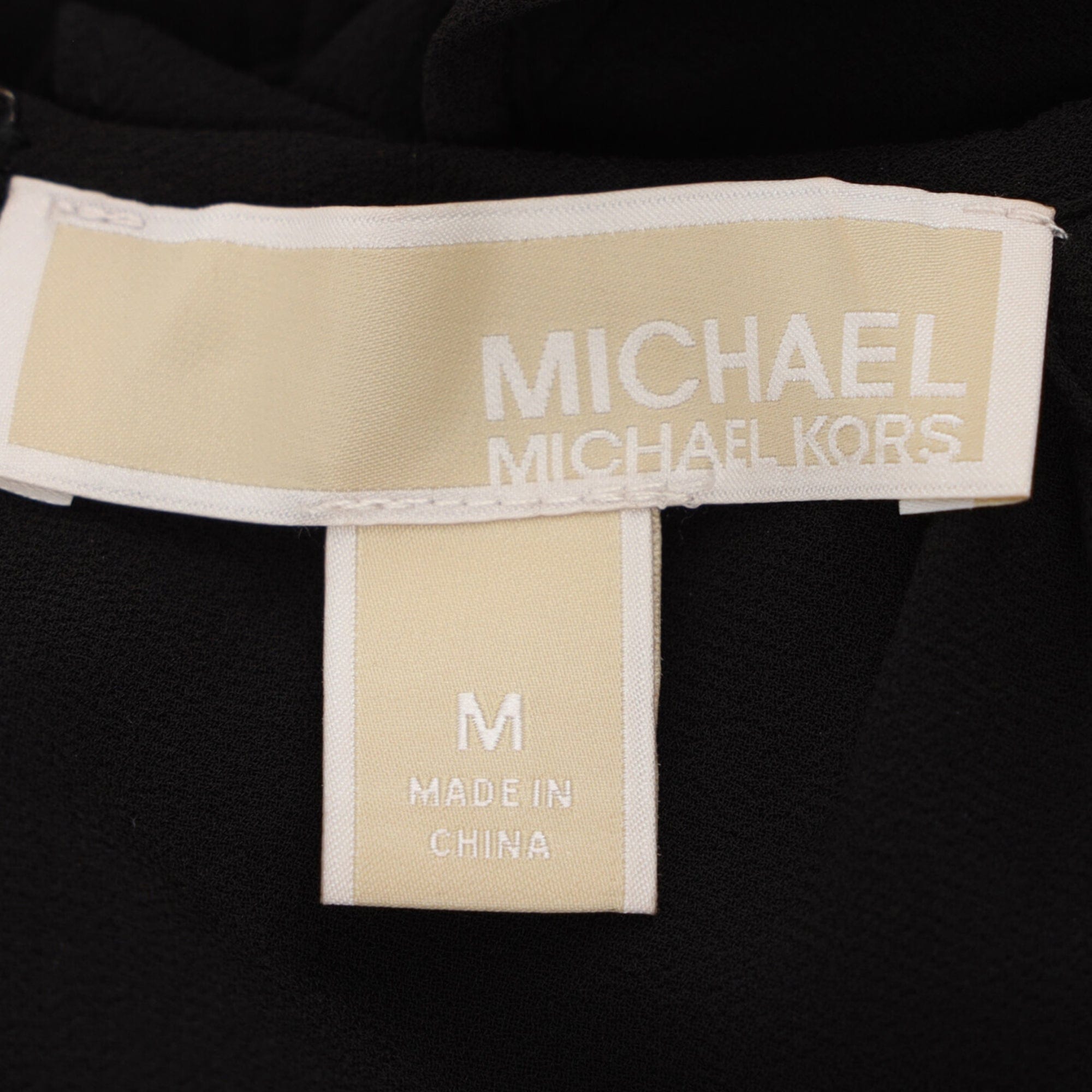 Michael Kors Ruffled Cold Shoulder Jumpsuit in Black Polyester