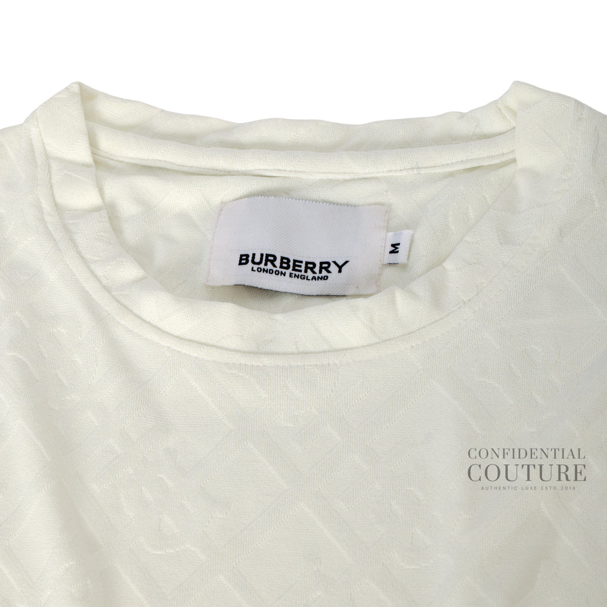 Burberry Logo 100% Cotton T-Shirt M