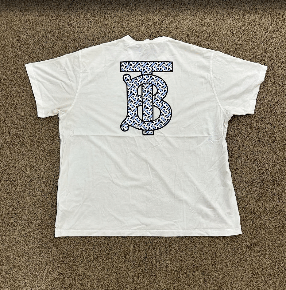 Burberry Monogram Motif Cotton Oversized T - shirt White