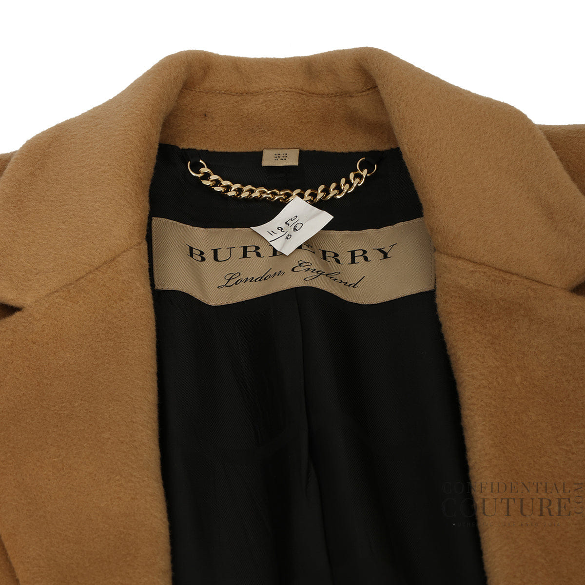 Burberry Tan Cashmere Trench Coat - UK - 12, US - 10, IT - 44