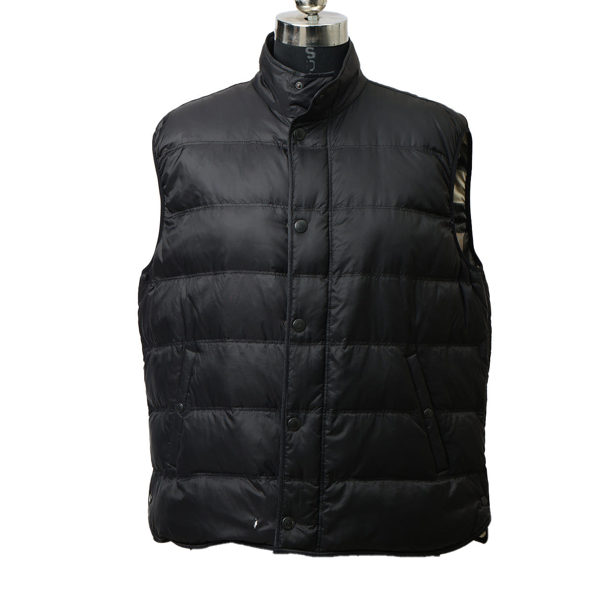 Burberry Black 100% Polyamide Brit Vest US XL | UK 44 | EU 56