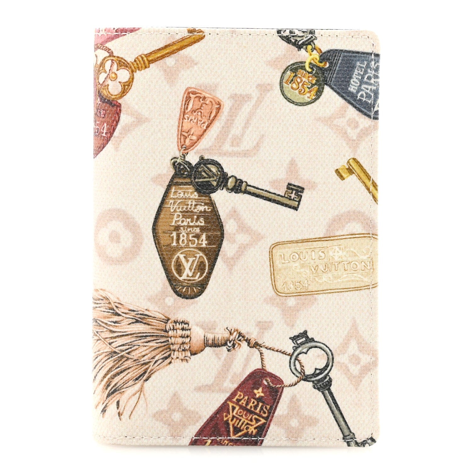 Louis Vuitton Monogram Flight Mode Keys Passport Cover Dune