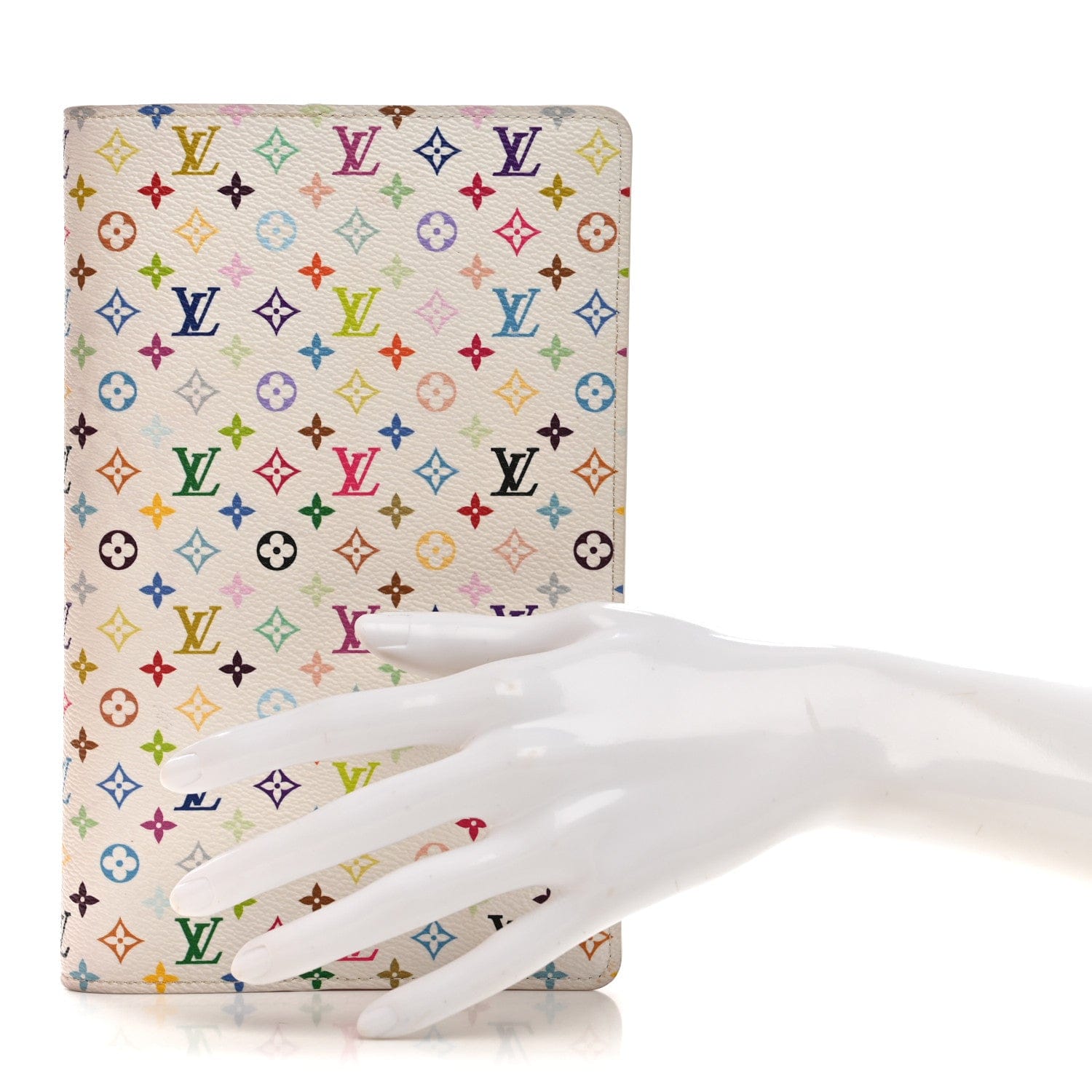 Louis Vuitton LV x TM Monogram Multicolor Emily Notebook Cover MM White
