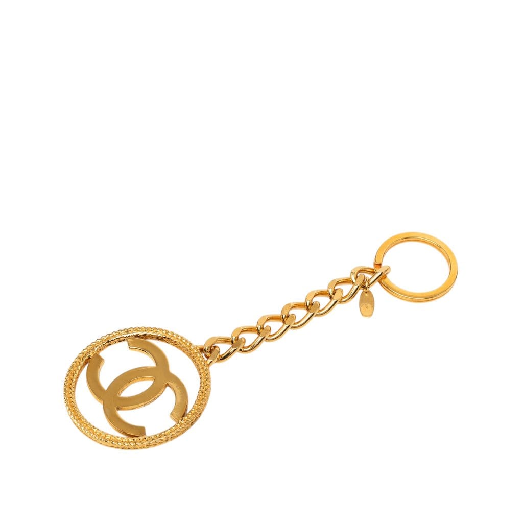 Chanel CC Gold Plated Key Chain