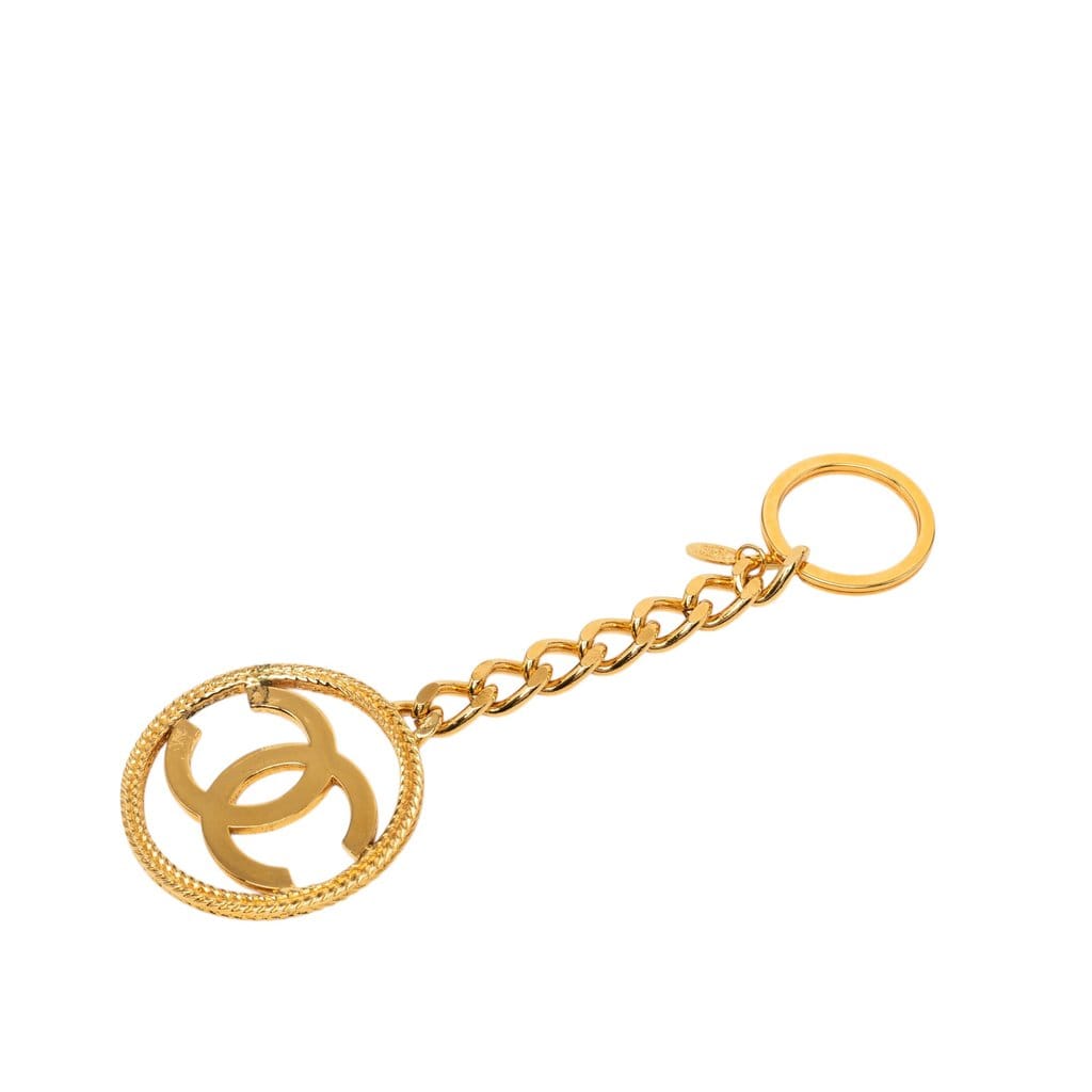 Chanel CC Gold Plated Key Chain