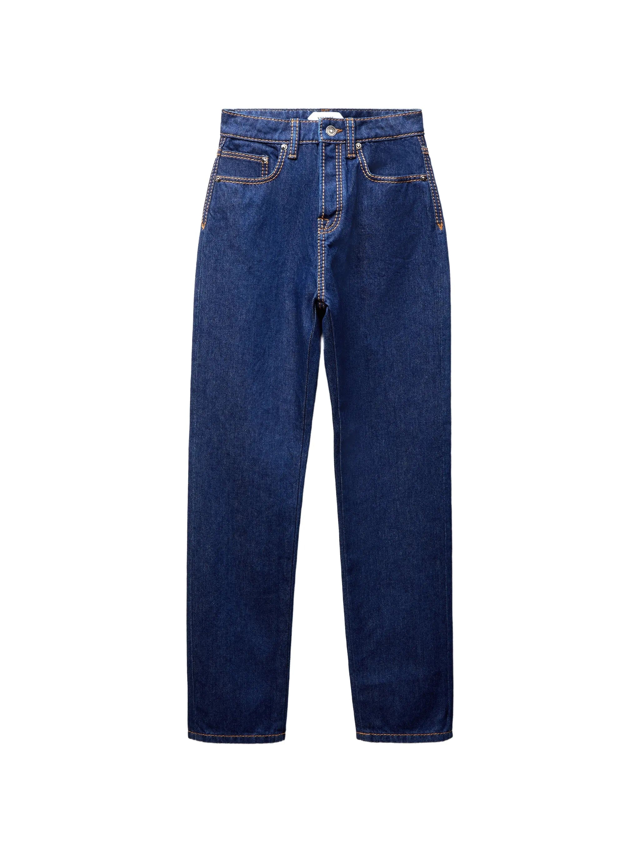 Versace contrast - stitch tapered jeans