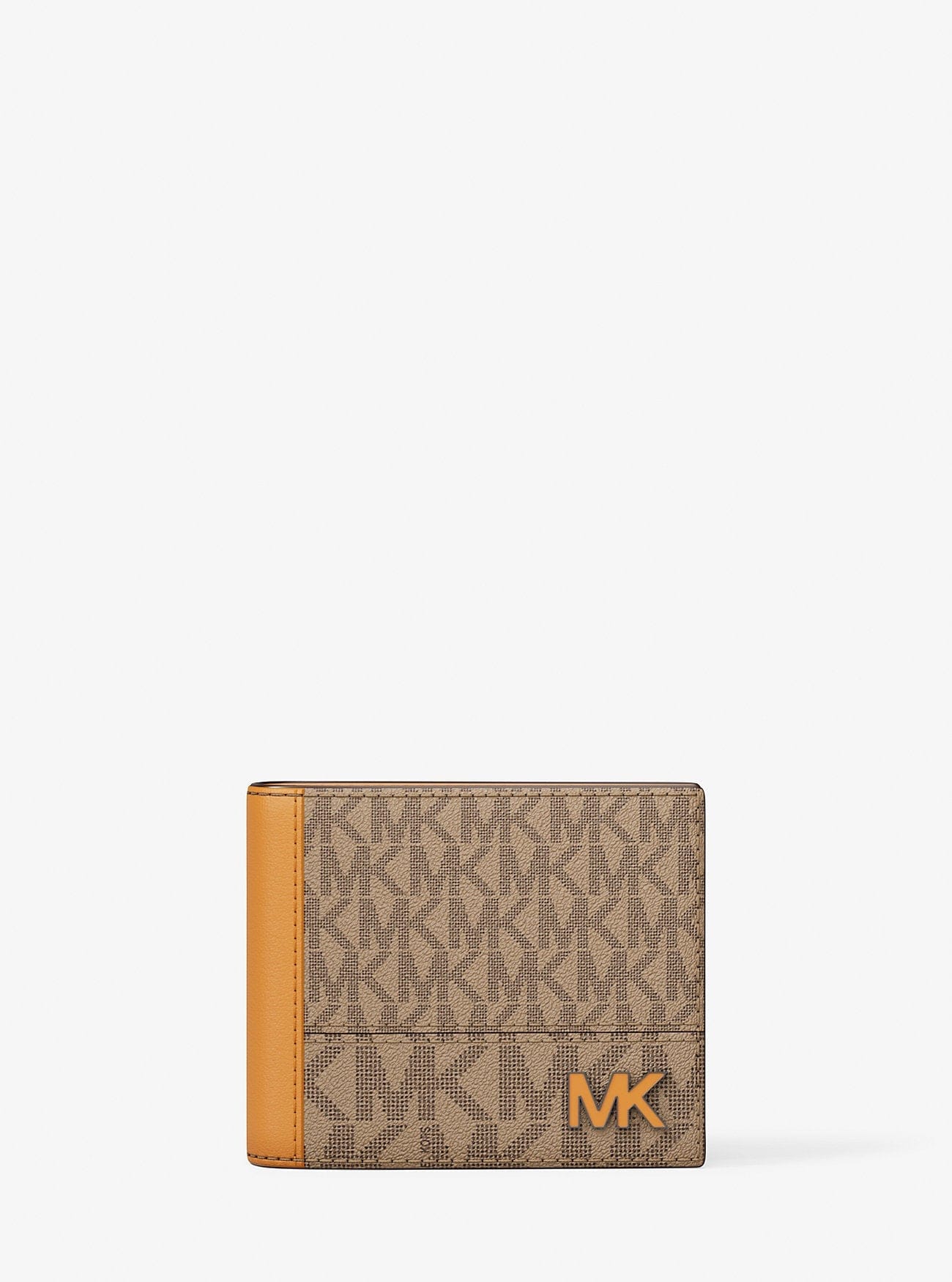 Michael Kors Cooper Signature Logo Billfold Wallet Cml - Rorg Mul
