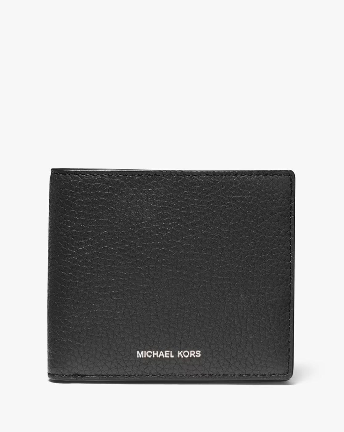 MICHAEL KORS Men Black Saffiano Slim Billfold Leather Wallet