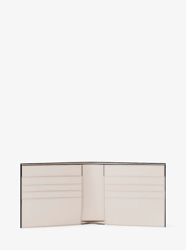Michael Kors Pebbled Leather Billfold Wallet and Signature Logo Card Case Gift Set Lt Crm - Lugg