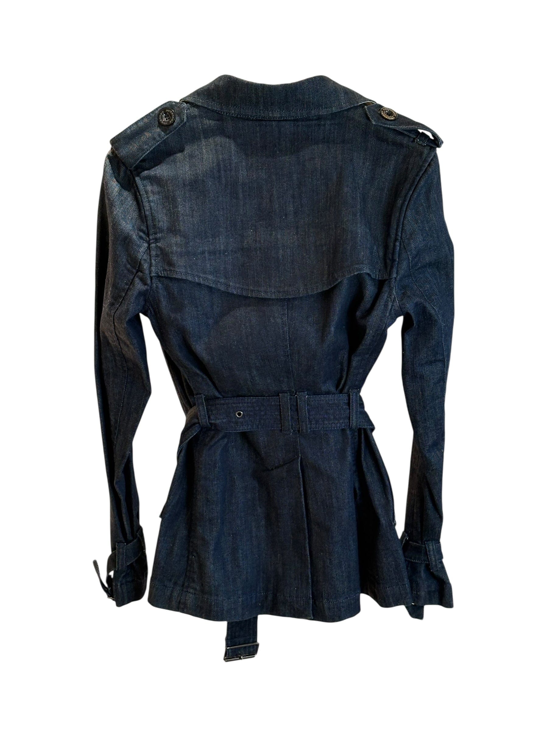 Burberry Trench Coat Short Denim Size 14