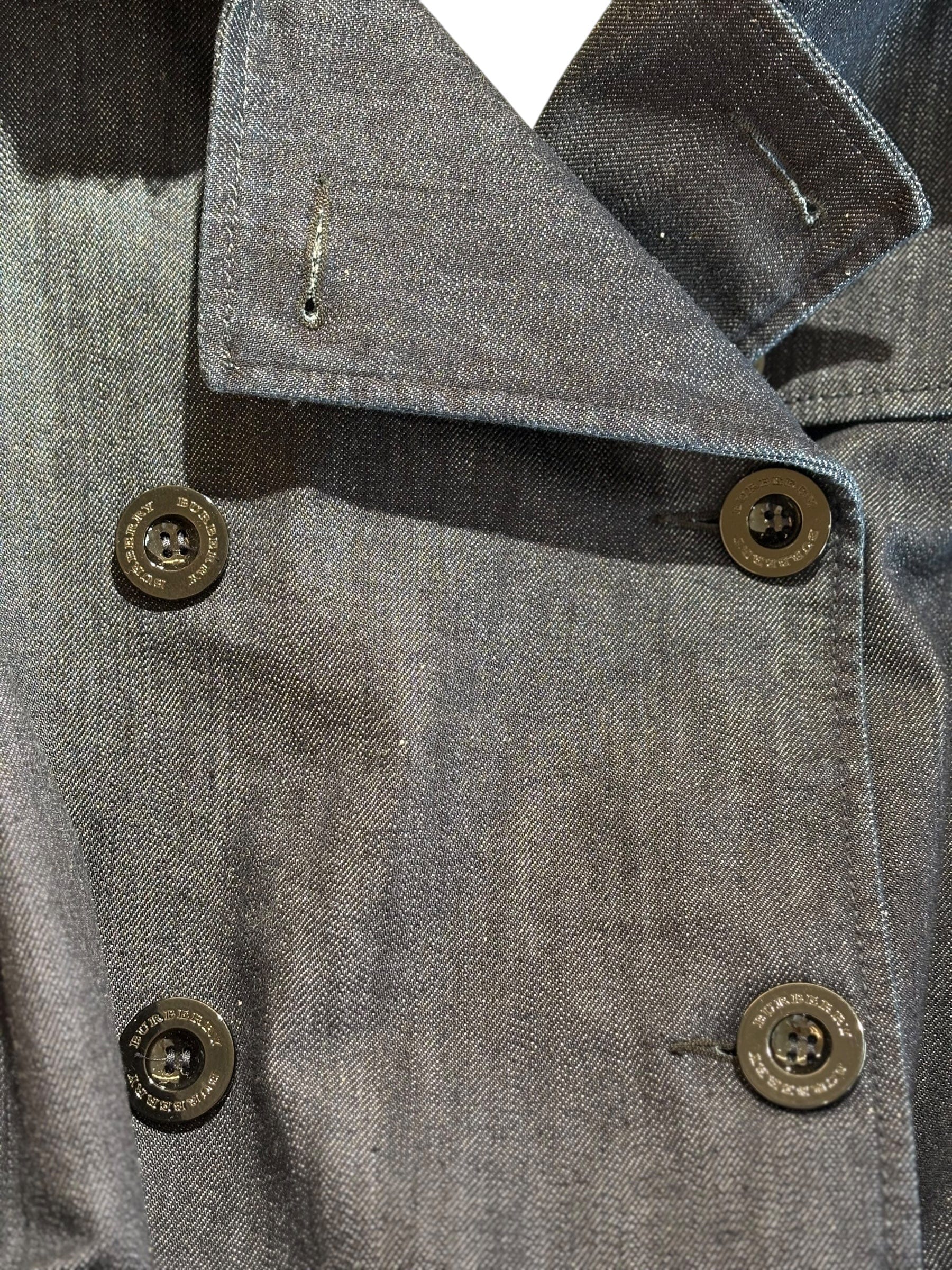 Burberry Trench Coat Short Denim Size 14