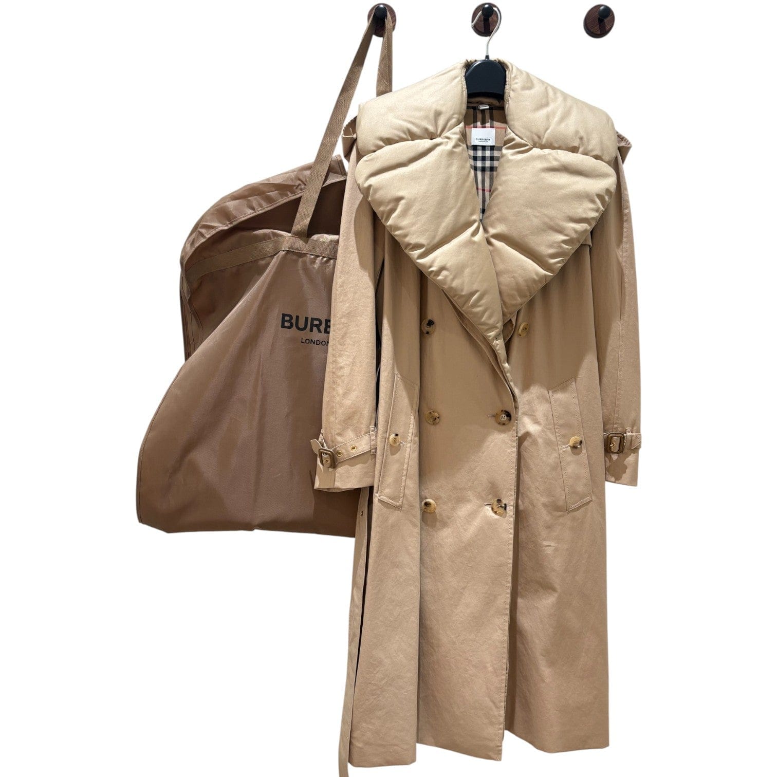 Burberry Beige Long Coat UK4