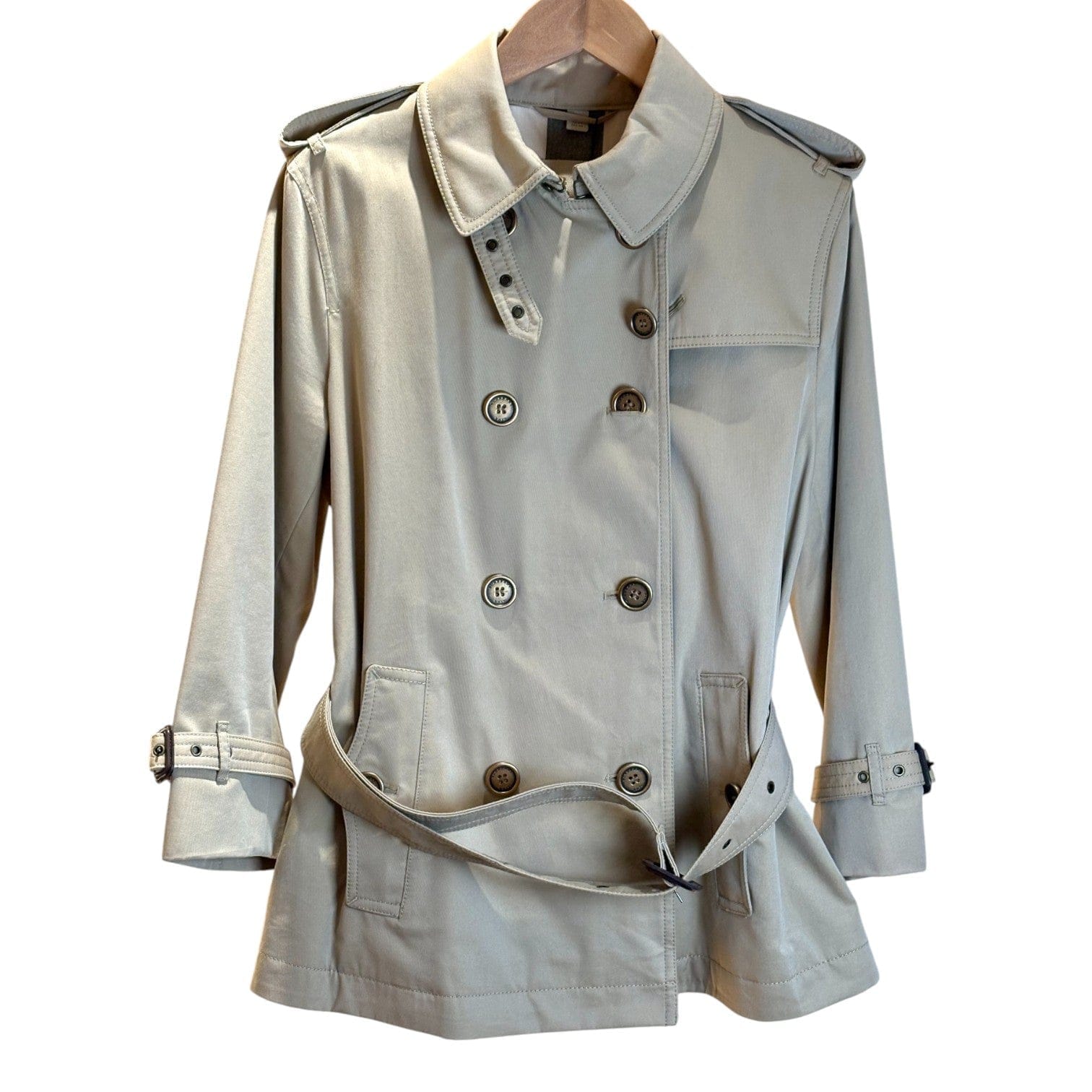 Burberry Classic Trench Coat Short Size 12#