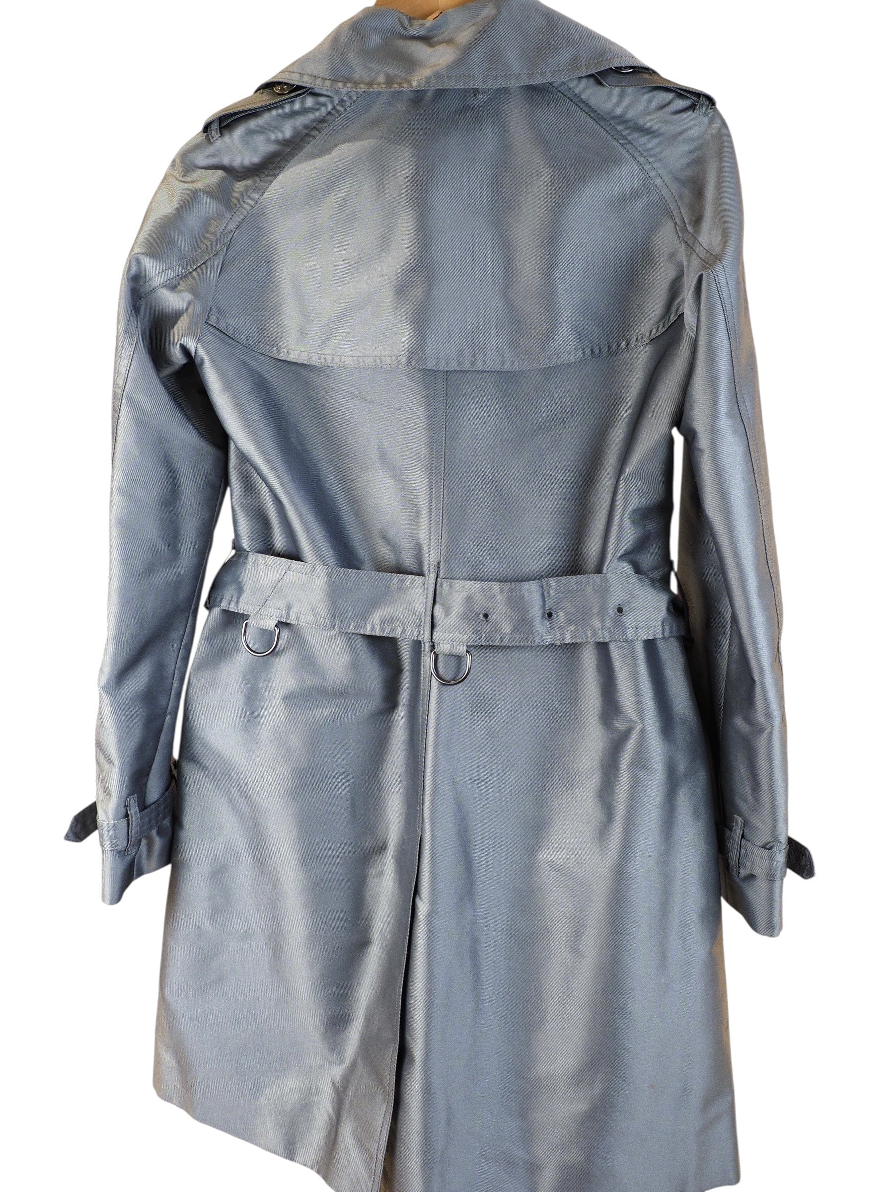 Burberry Silver Grey Trench Coat #38