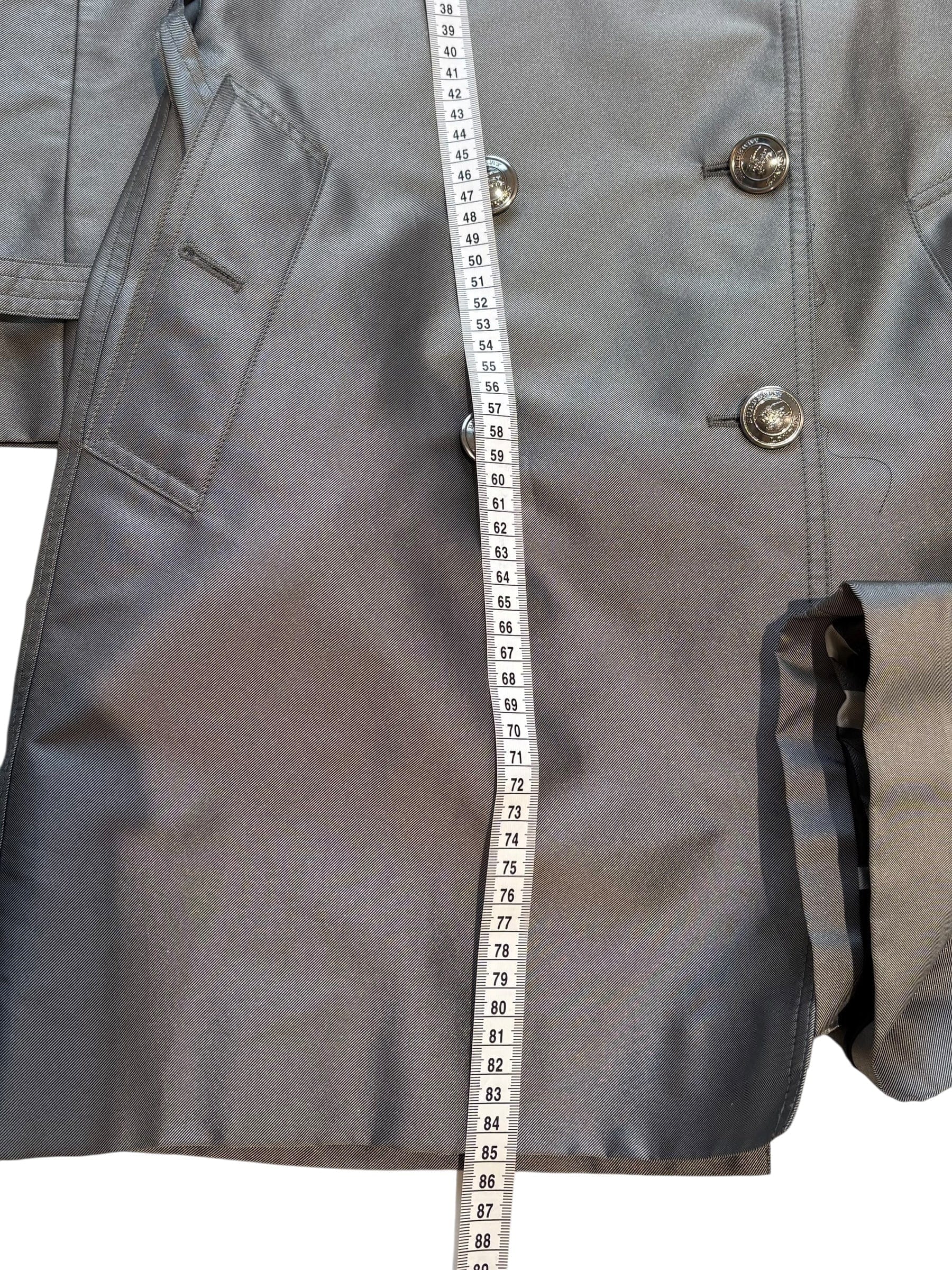 Burberry Silver Grey Trench Coat #38