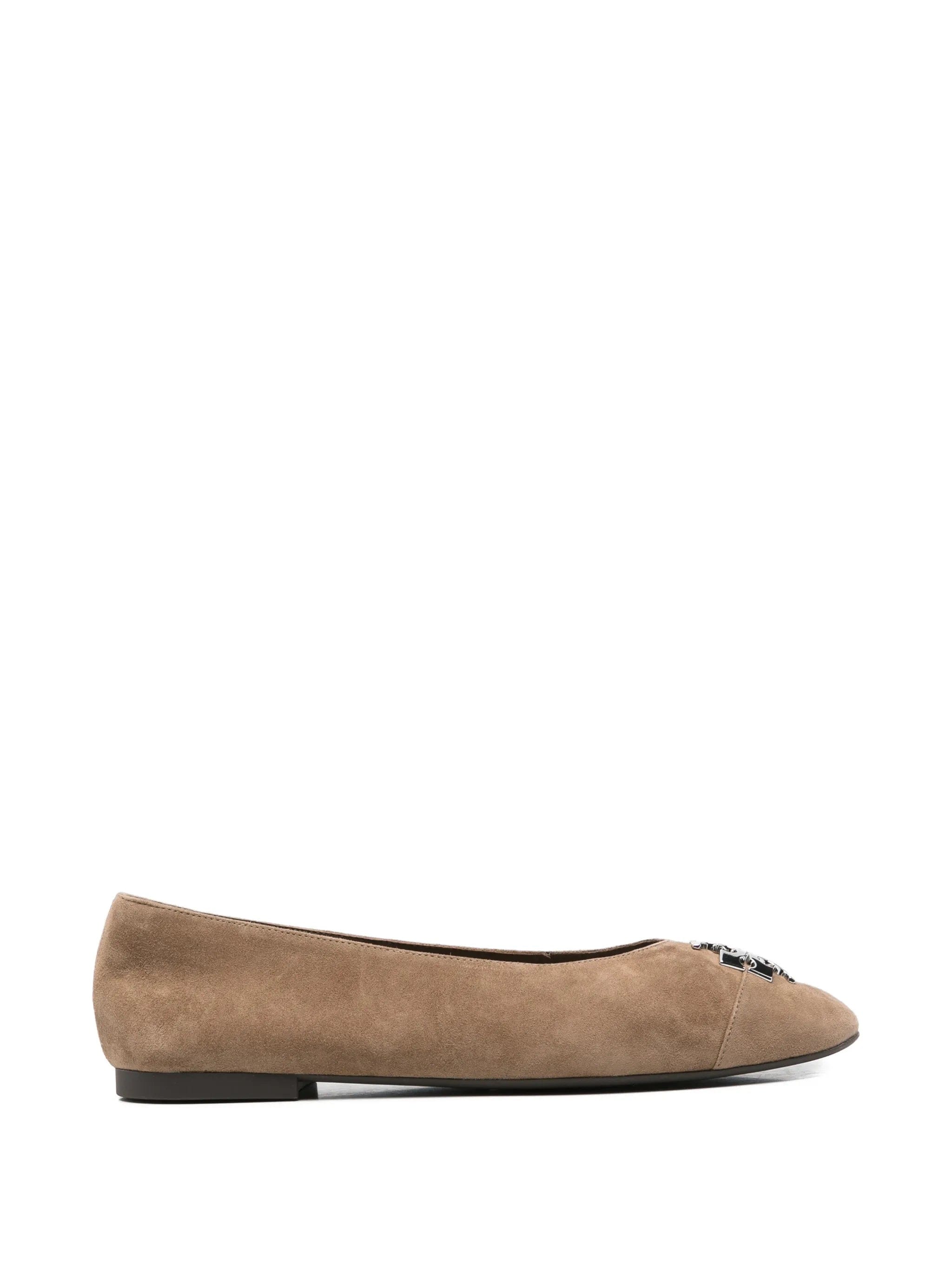 Tory Burch logo - plaque ballet flats