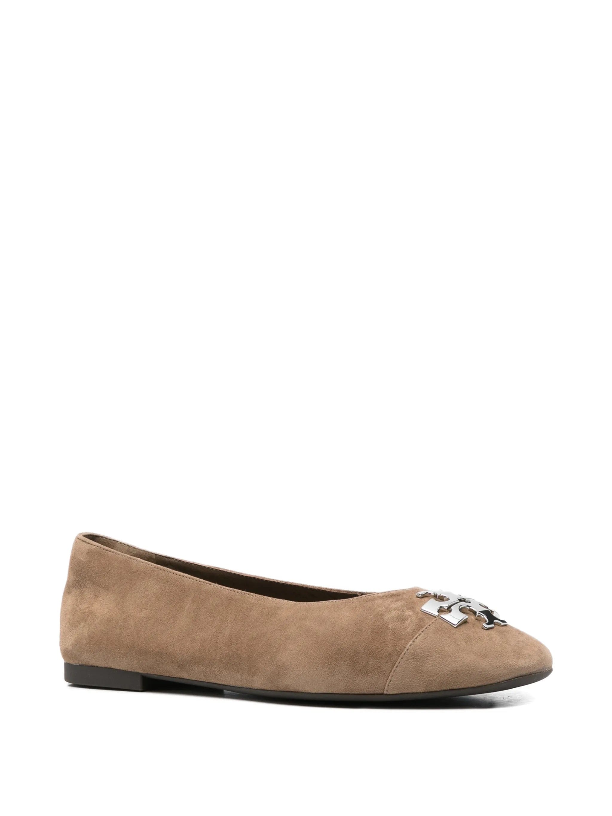 Tory Burch logo - plaque ballet flats
