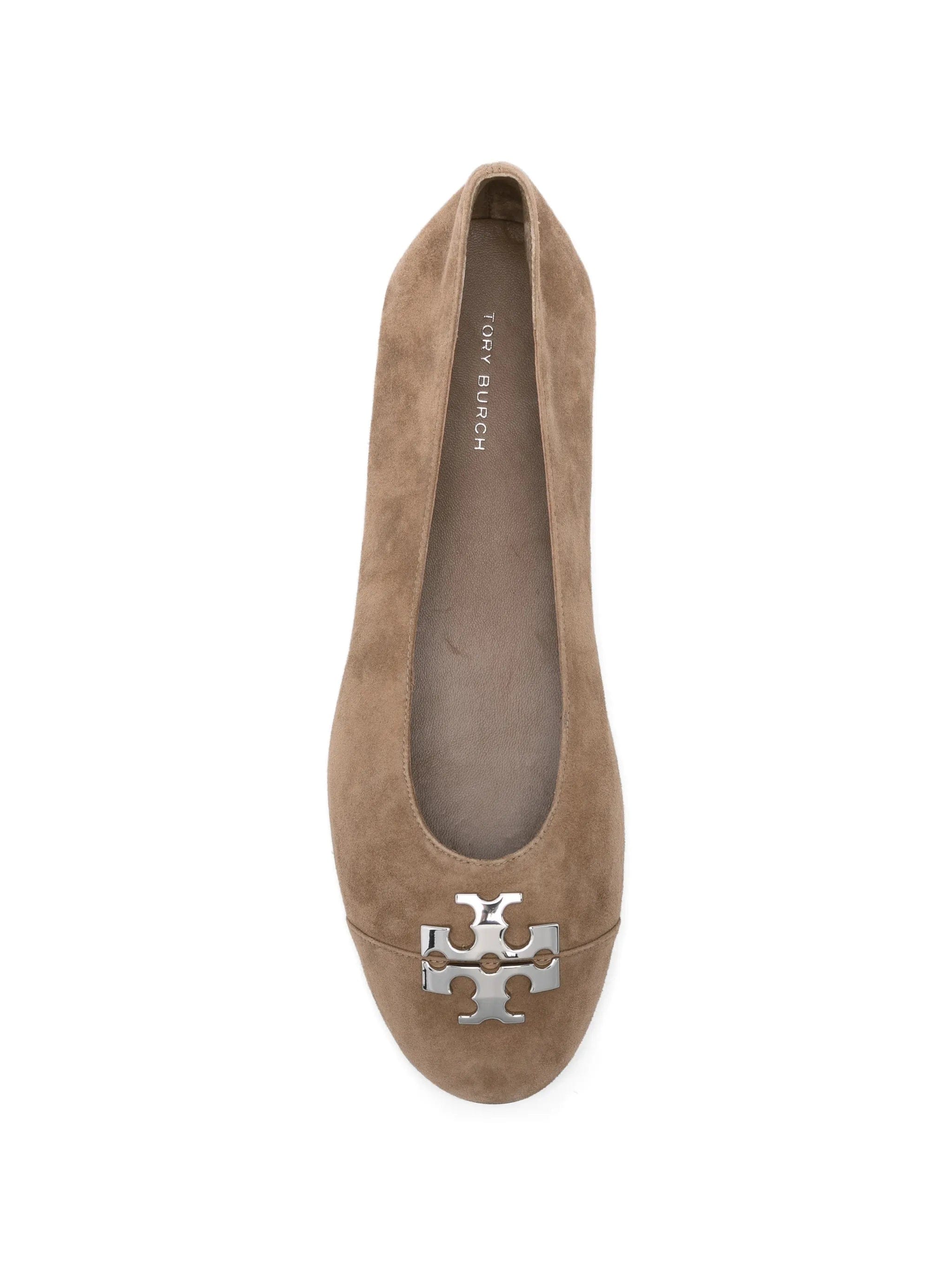 Tory Burch logo - plaque ballet flats