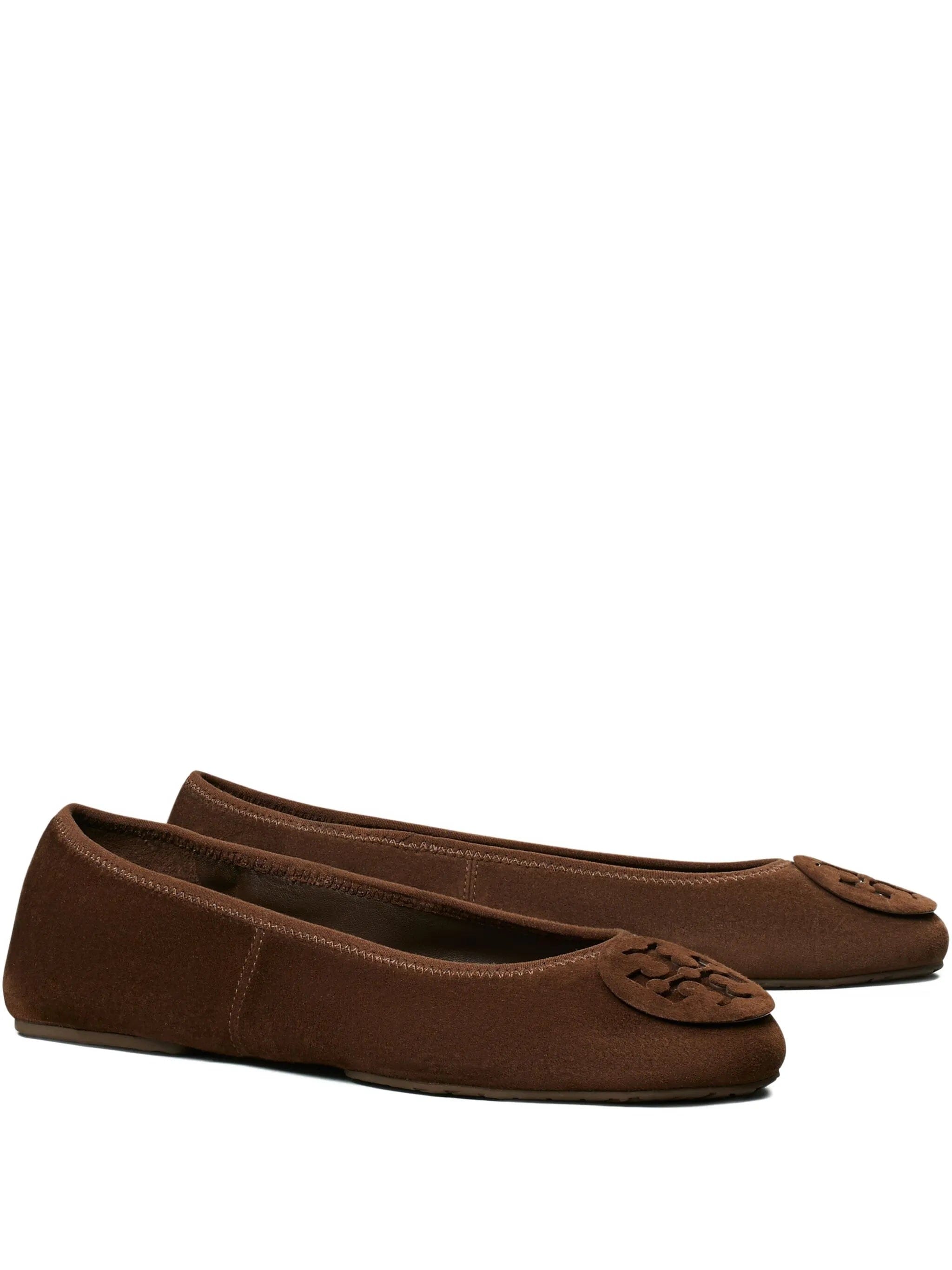 Tory Burch Reva Travel suede ballet flats