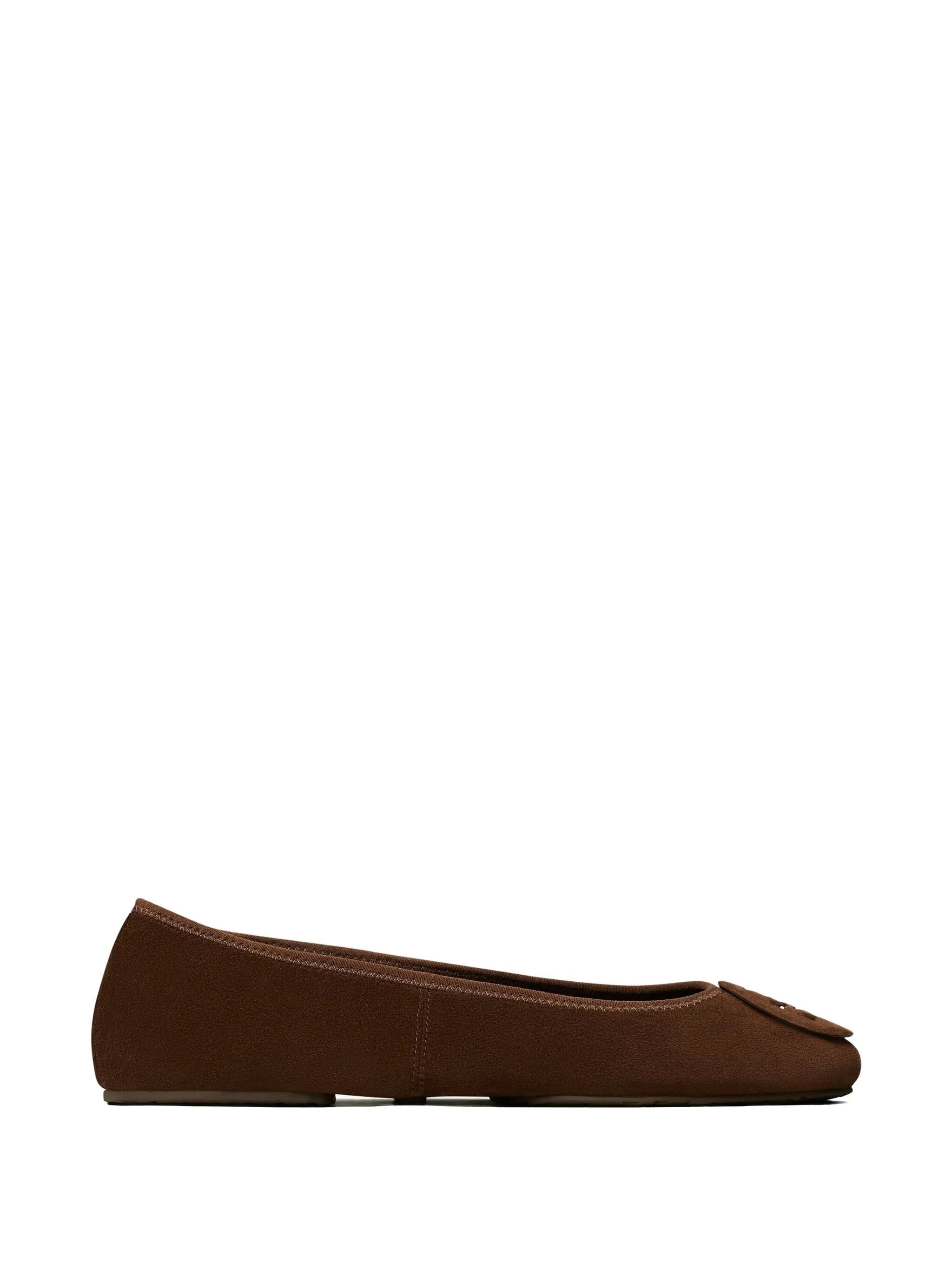 Tory Burch Reva Travel suede ballet flats