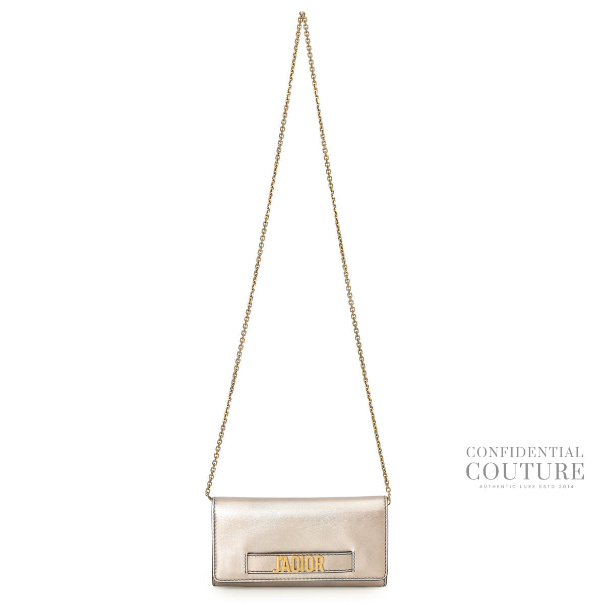 Christian Dior Leather J'Adior Champagne Croisiere Wallet on Chain