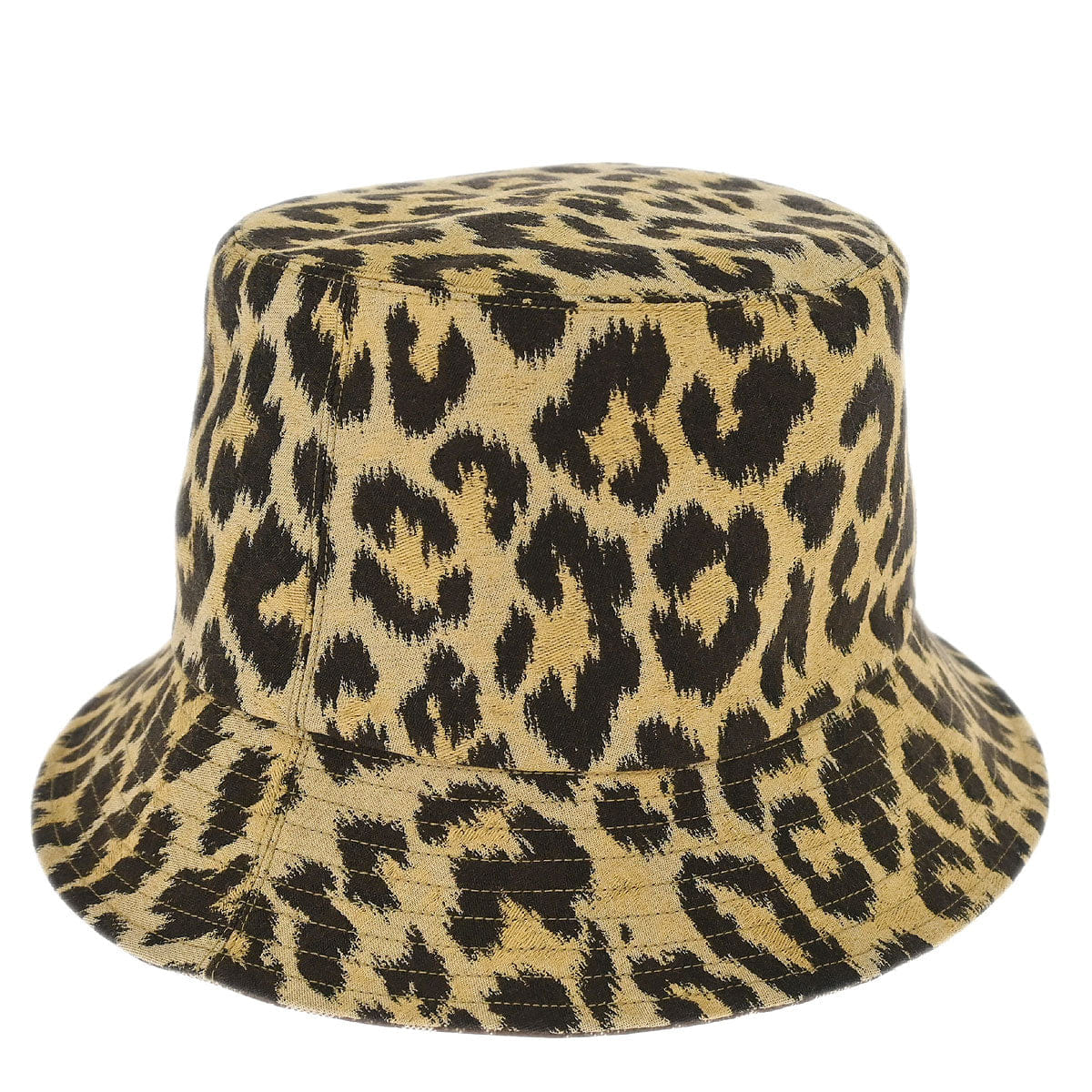 Christian Dior Beige Brown Leopard Bucket Hat #58