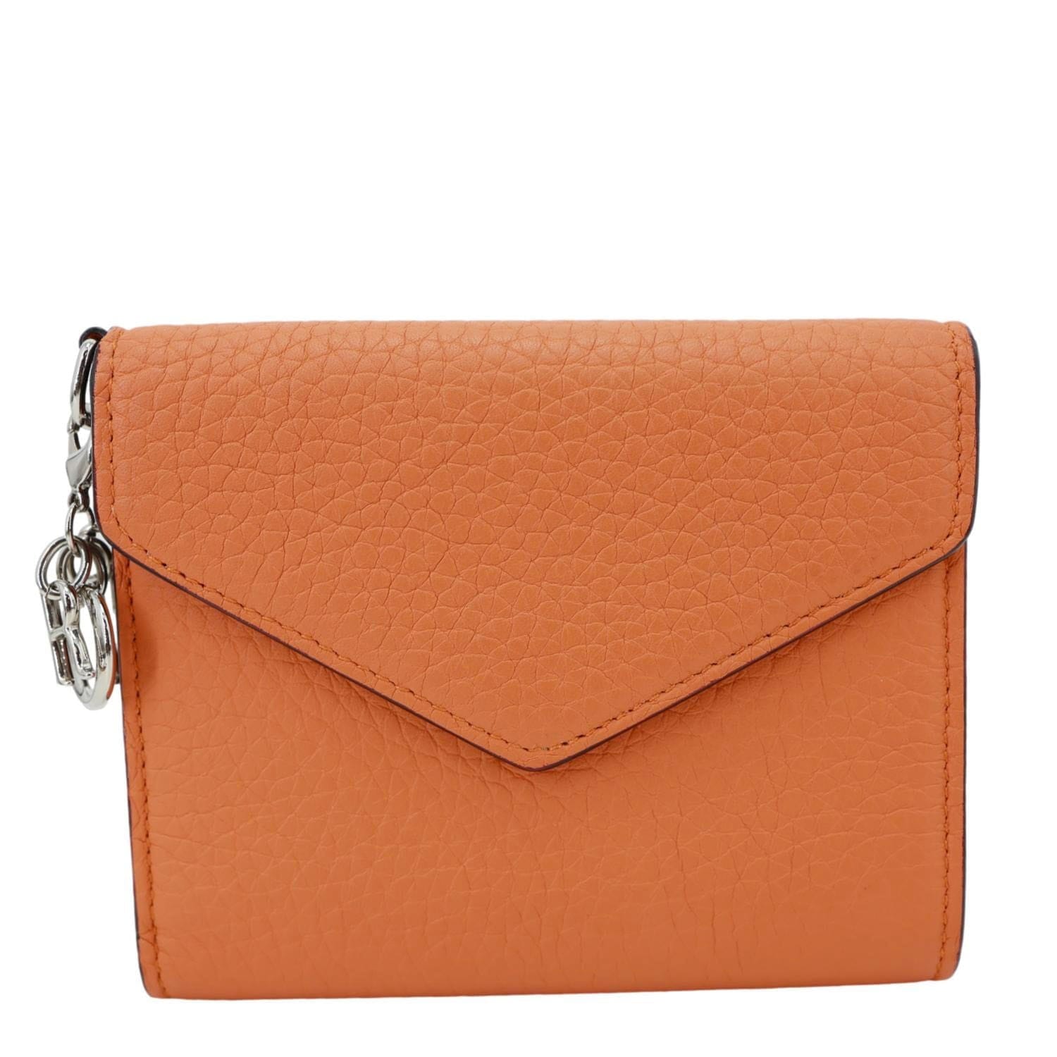 CHRISTIAN DIOR Diorissimo Envelope Compact Wallet Orange