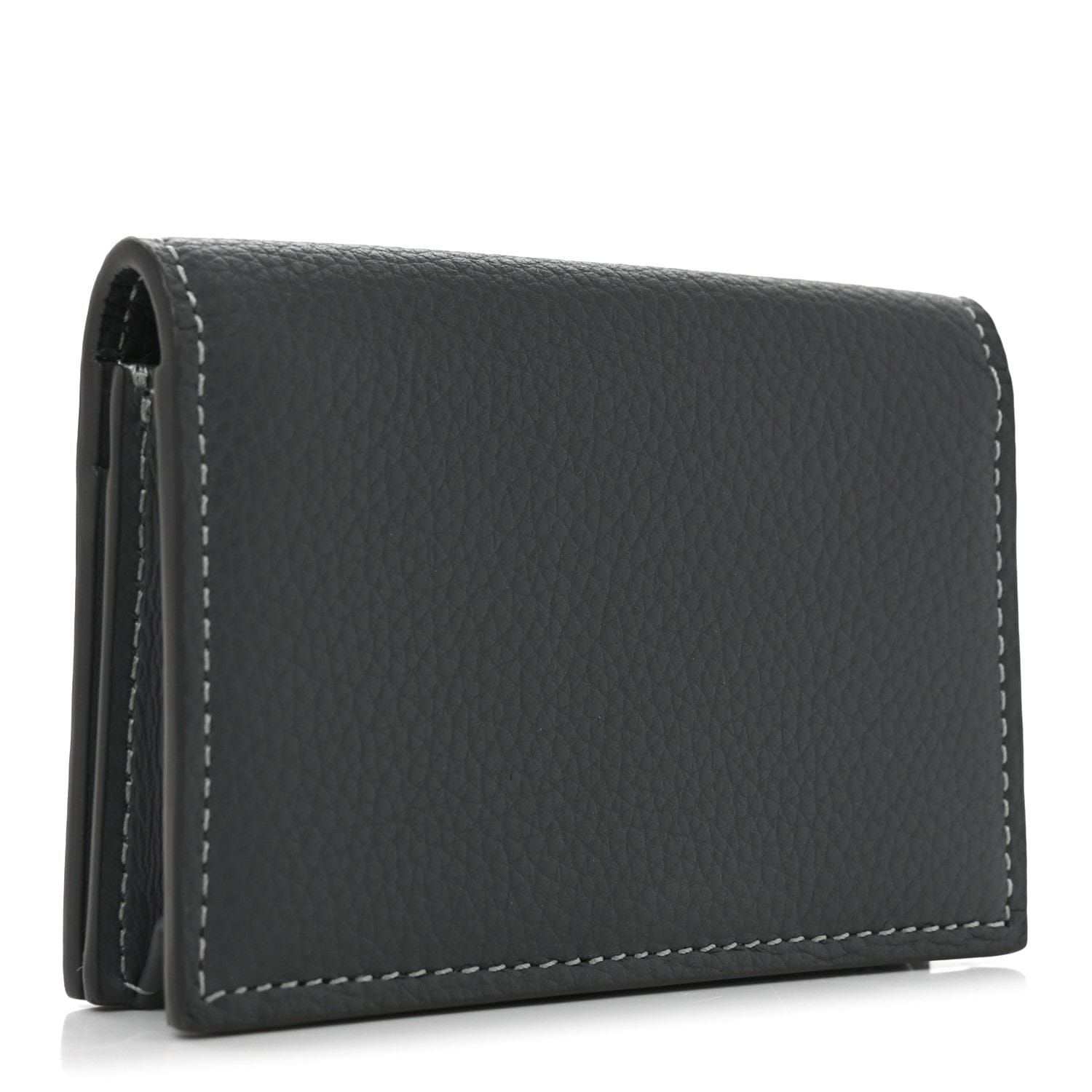 Christian Dior Grained Calfskin CD Icon Wallet Grey