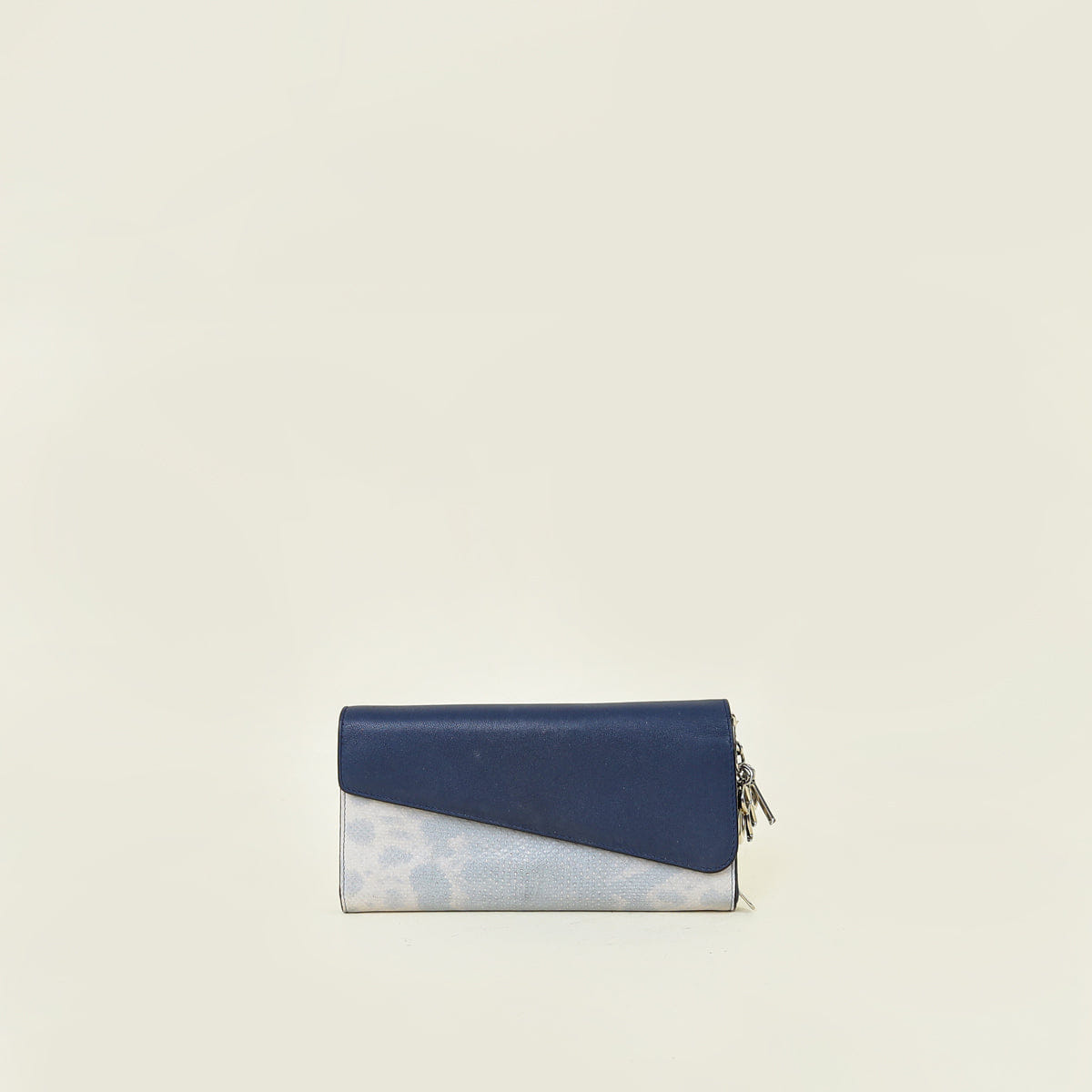 Christian Dior Blue Diorissimo Rencontre Chain Wallet