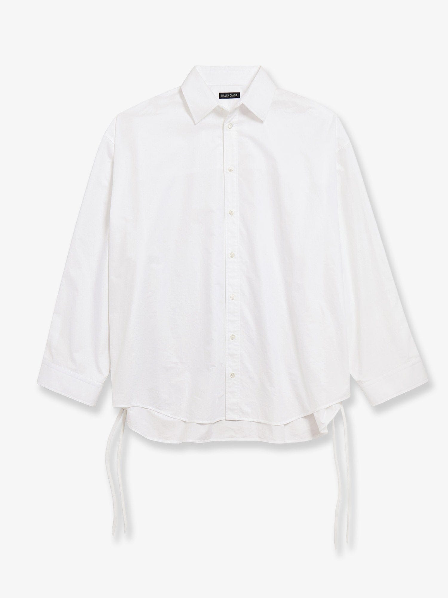Balenciaga Lace - Up cotton shirt