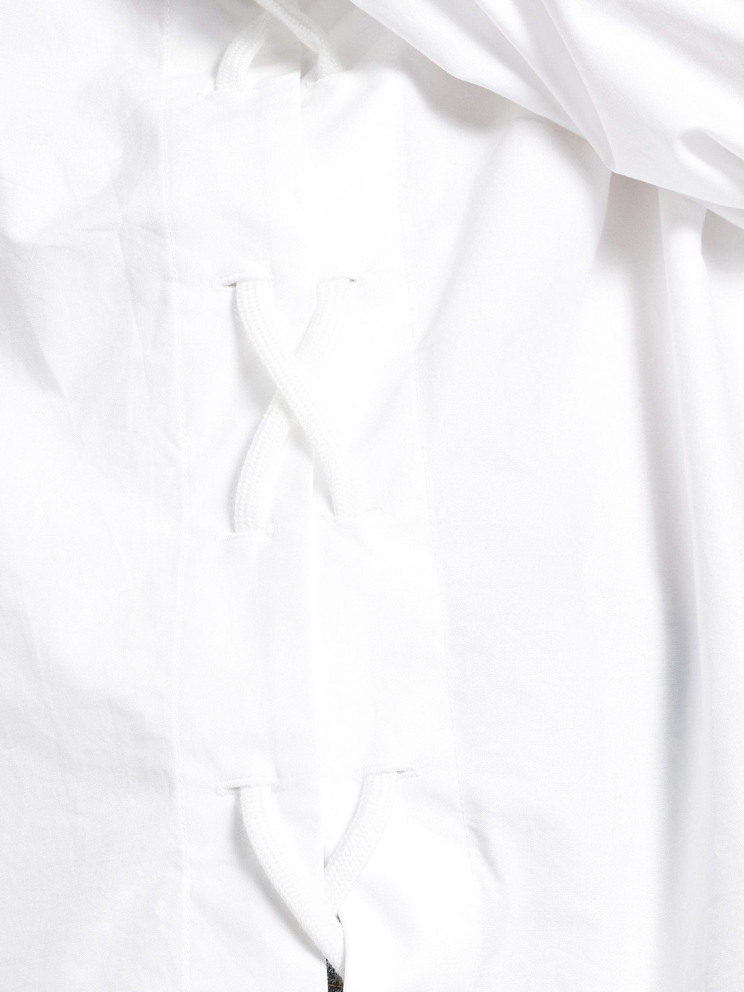 Balenciaga Lace - Up cotton shirt