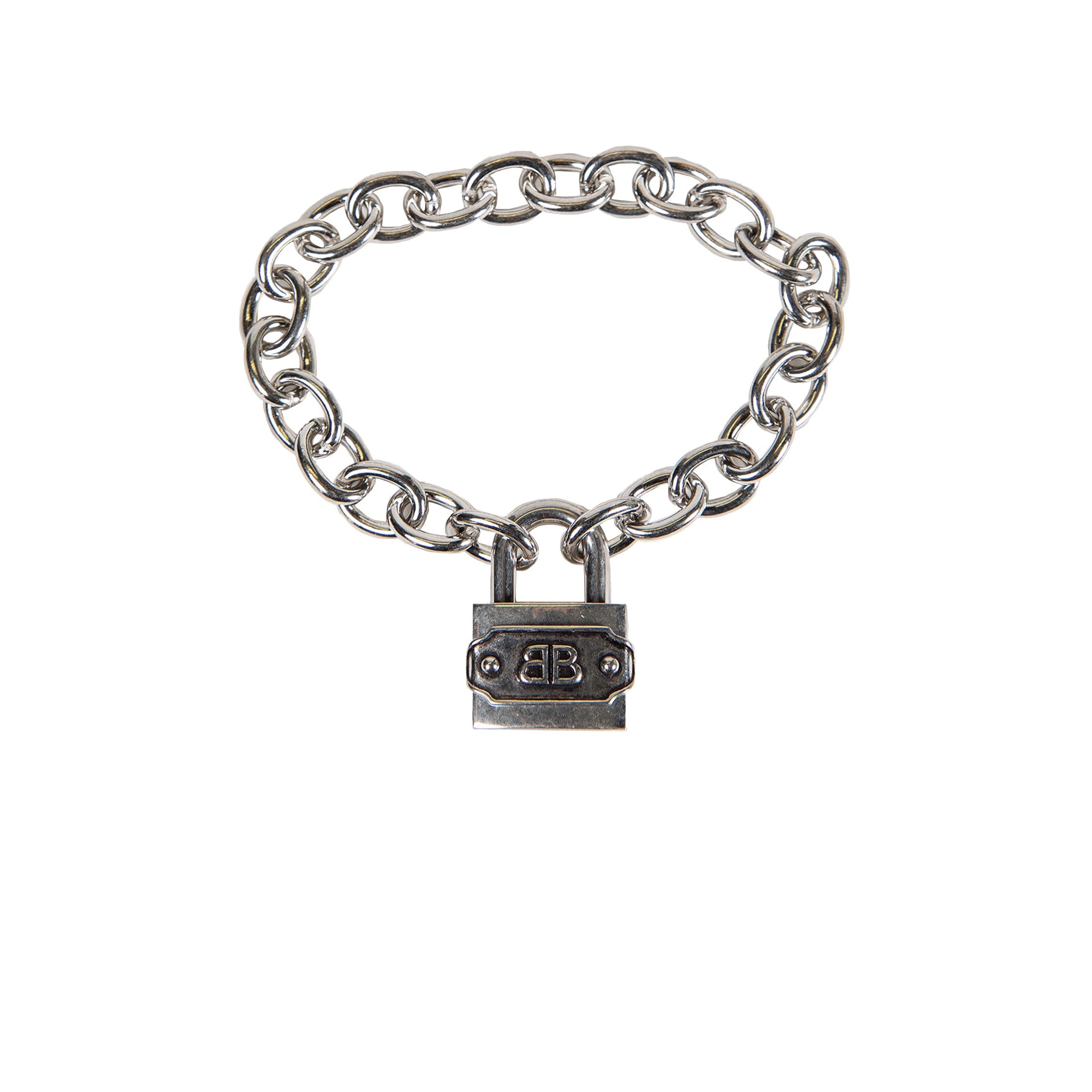 Balenciaga BB Padlock Bracelet