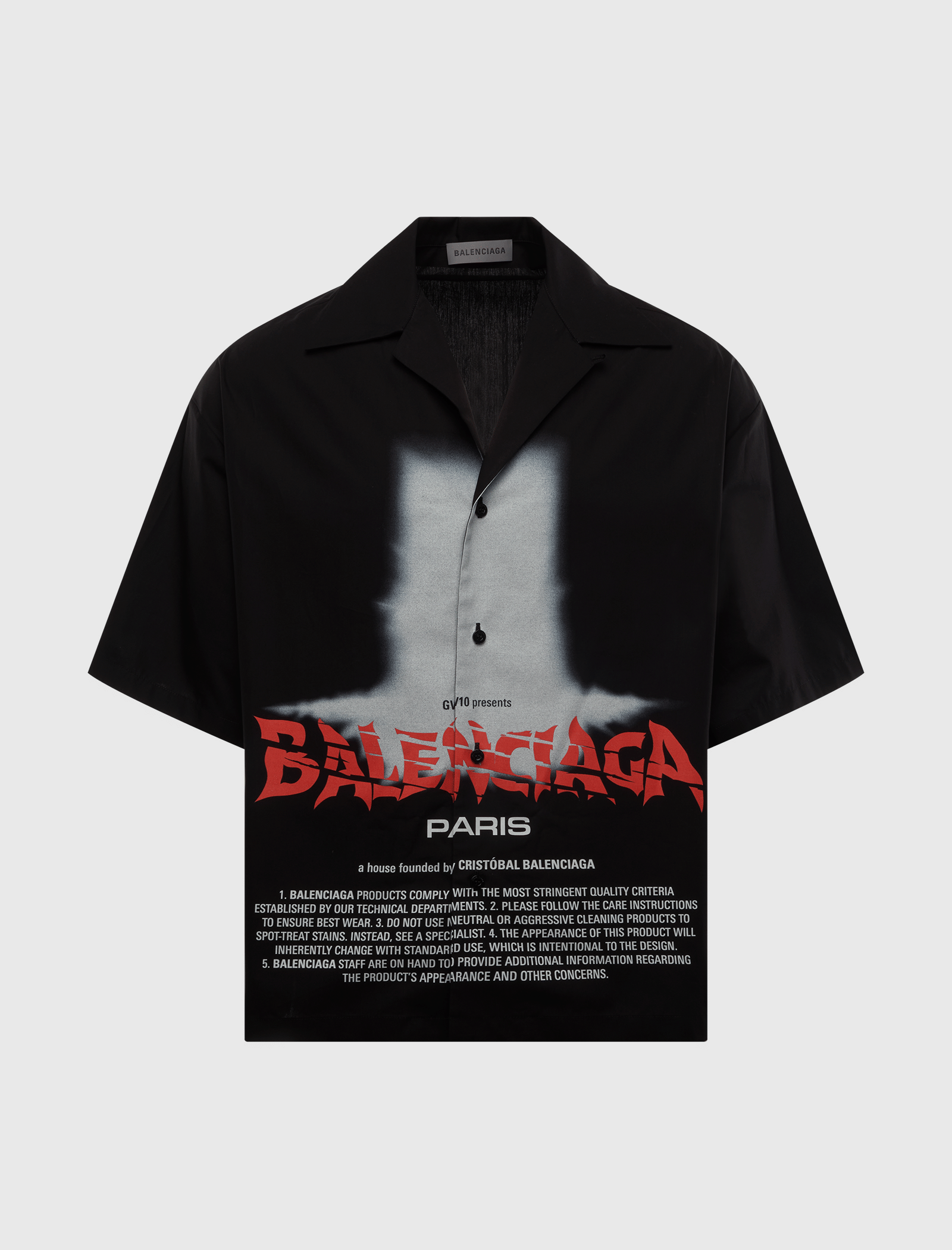 Balenciaga PRINTED BOWLING SHIRT