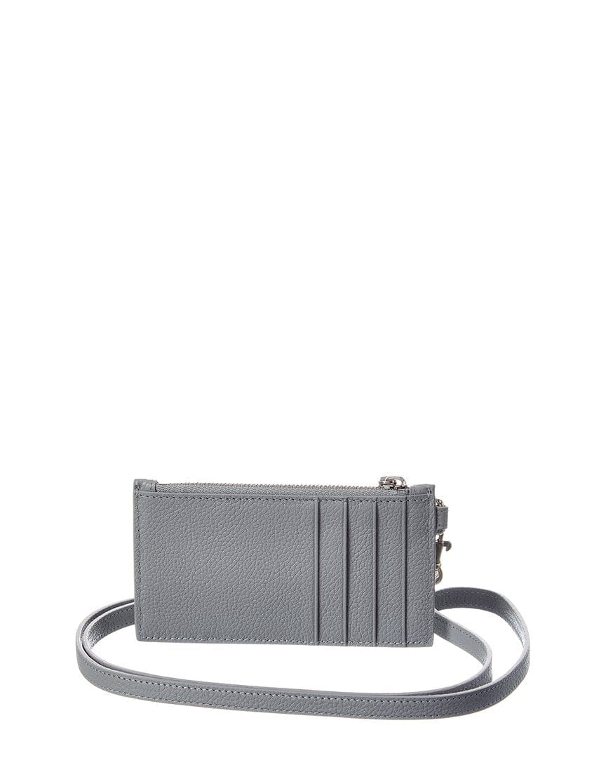 Balenciaga Cash Leather Card Case On Keyring
