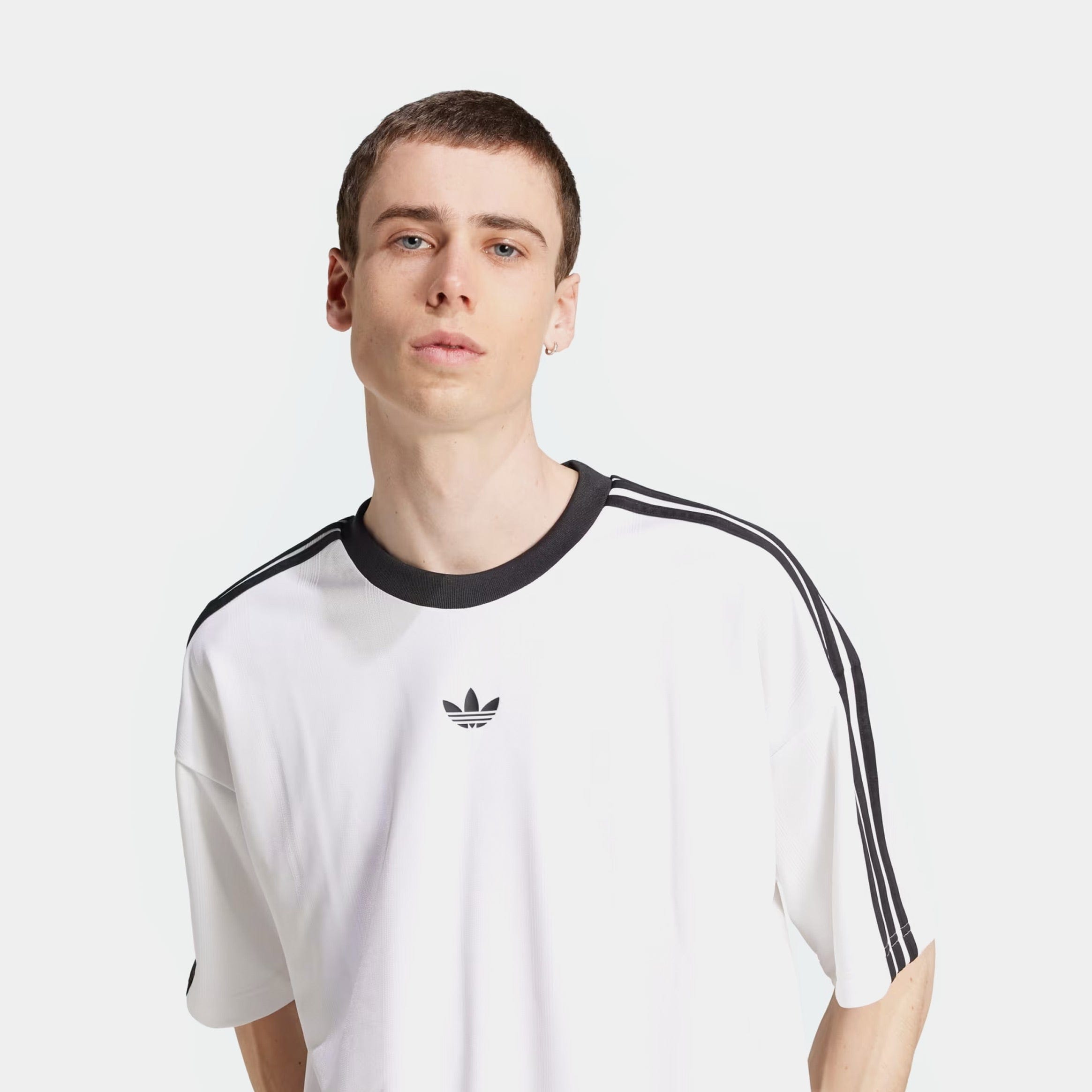 adidas Adicolor Jacquard Mens Jersey (White/Black)