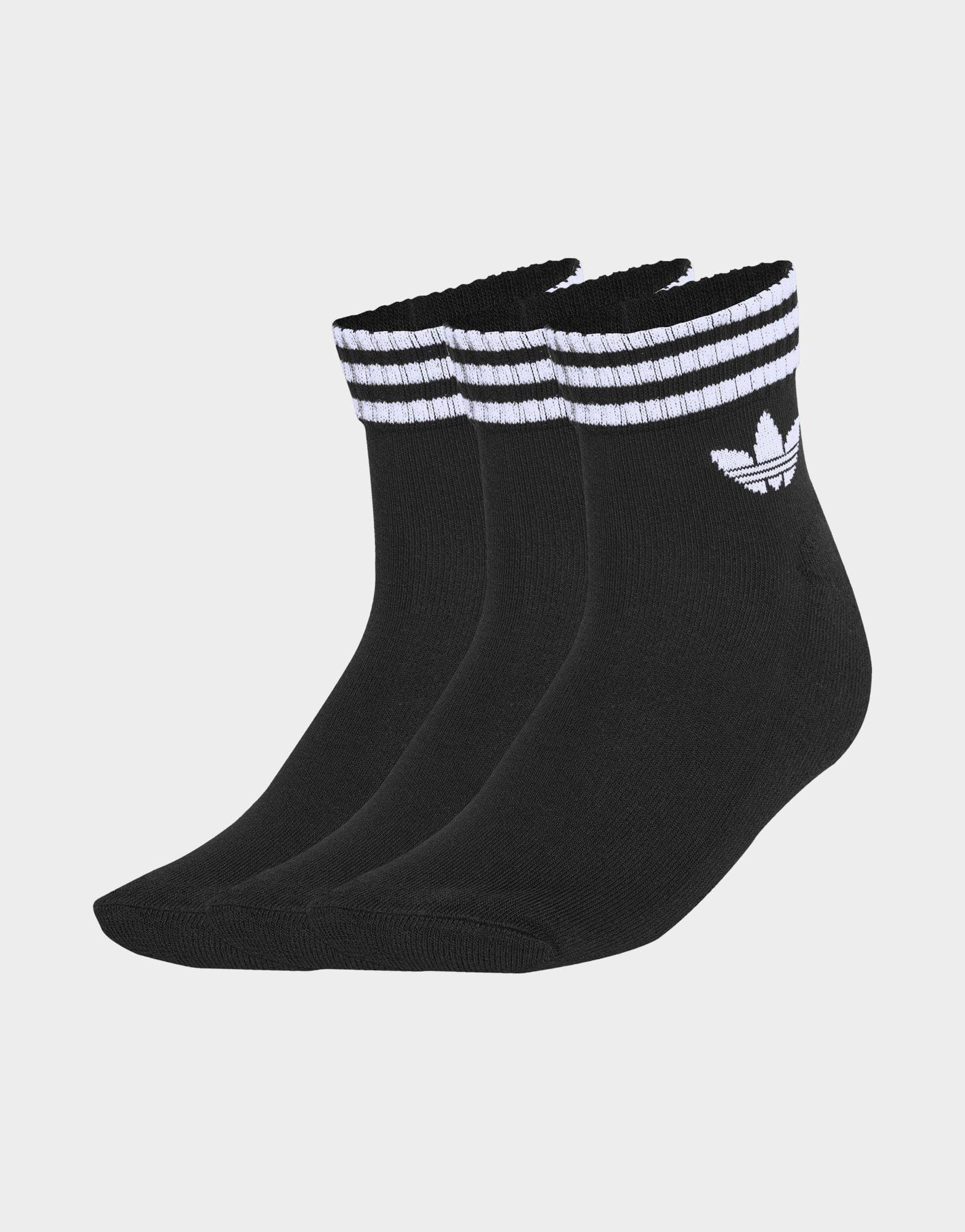 adidas 3 - Stripes Ankle Socks 3 Pairs