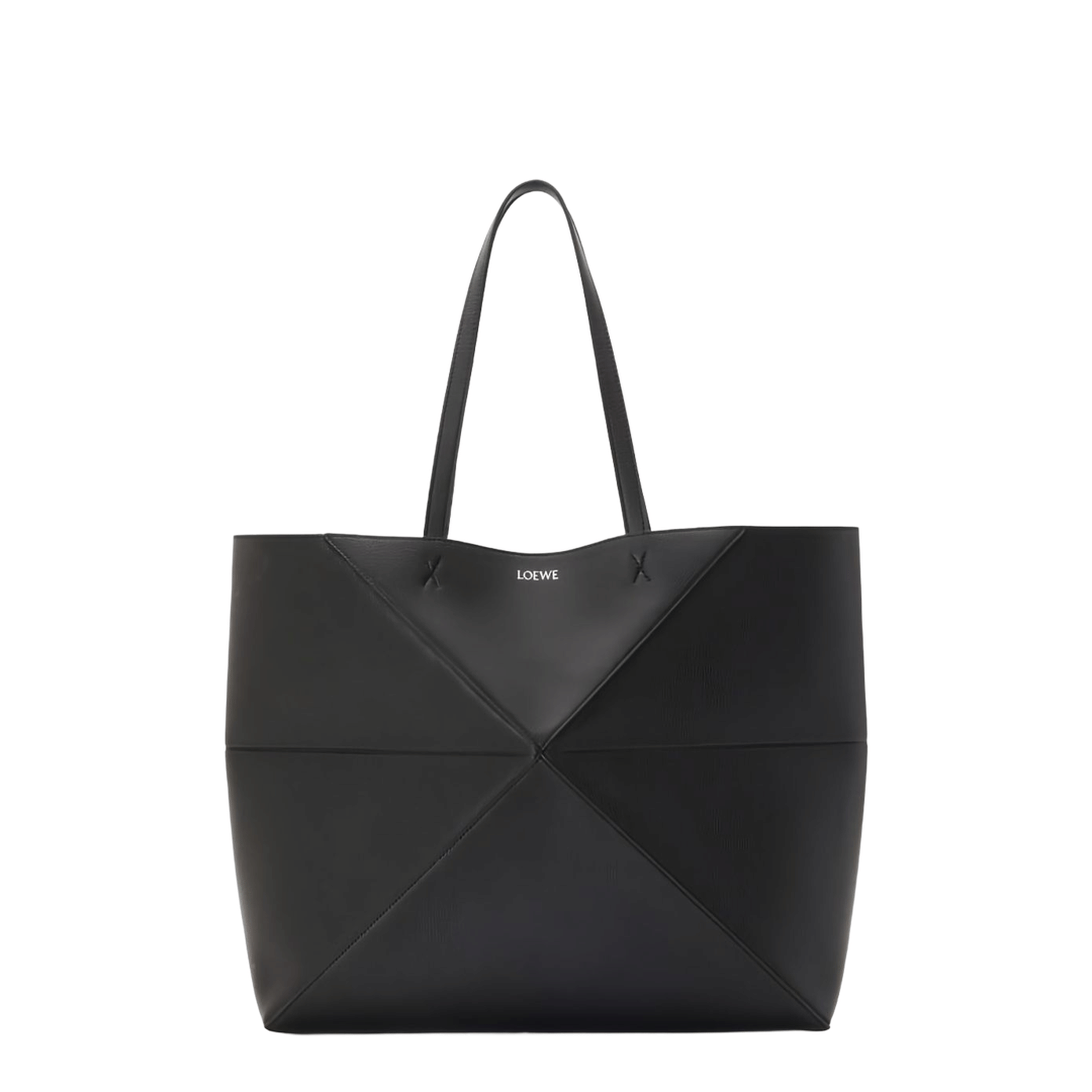 Loewe Puzzle Calfskin Shoulder Bag - Black