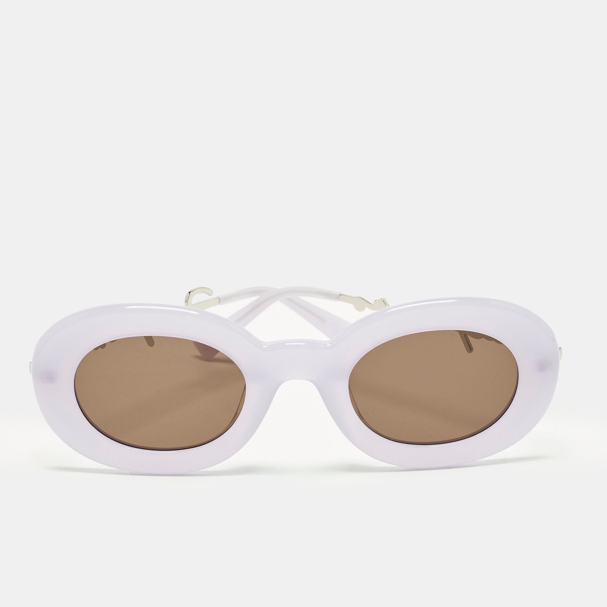 Jacquemus Lilac/black Les Lunettes Pralu Oval Sunglasses