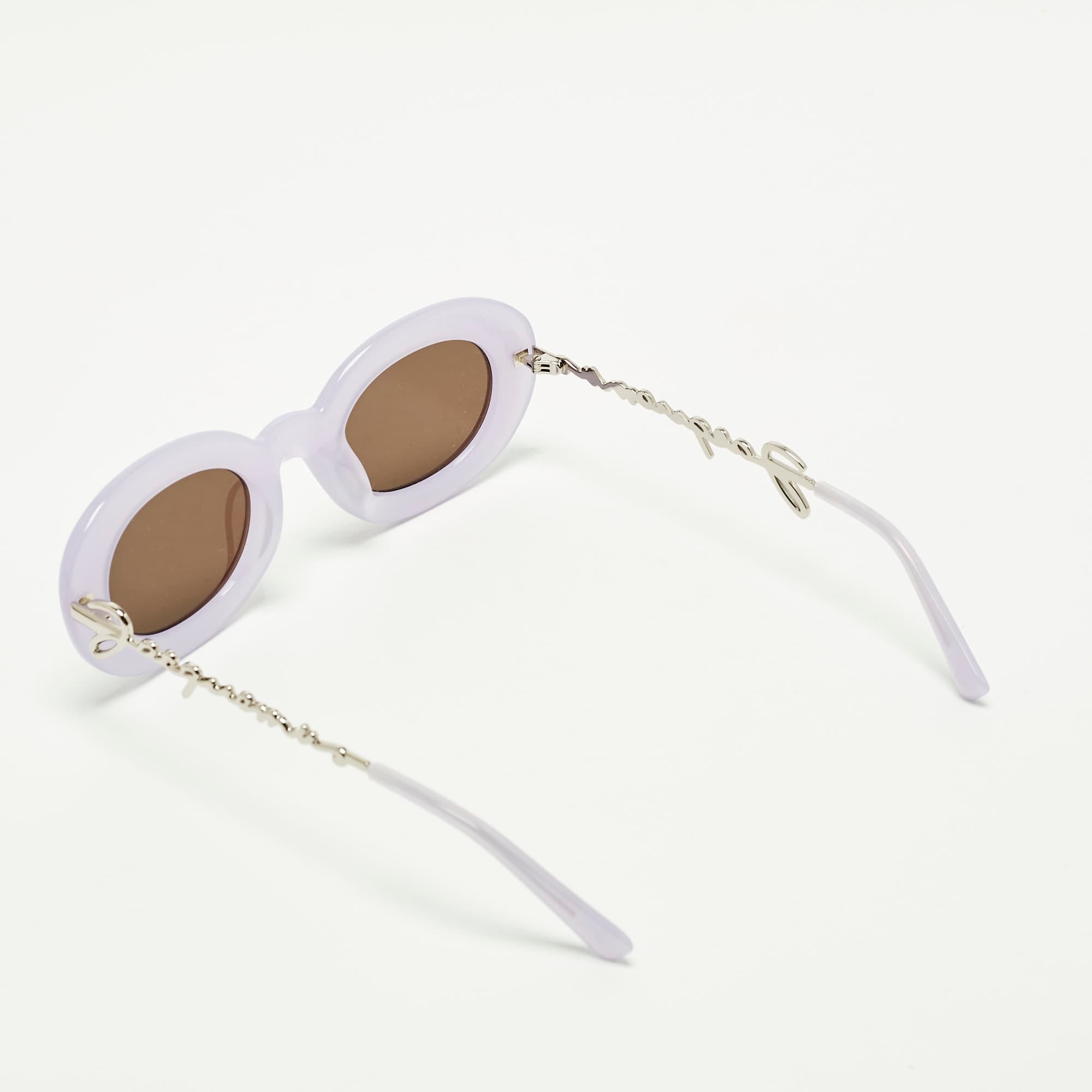 Jacquemus Lilac/black Les Lunettes Pralu Oval Sunglasses