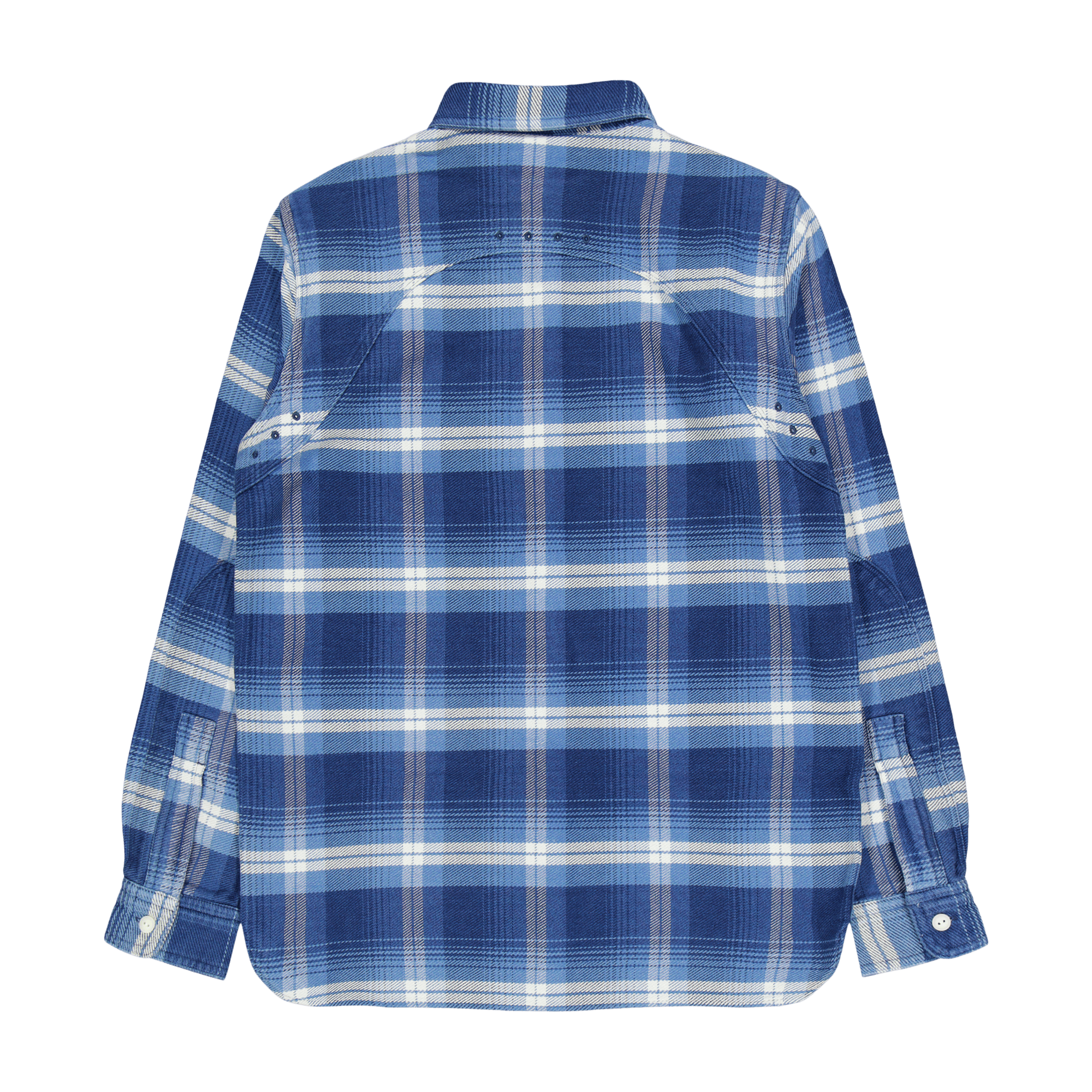 Polo Ralph Lauren Classic Fit Plaid Flannel Workshirt Blue / Cream Multi
