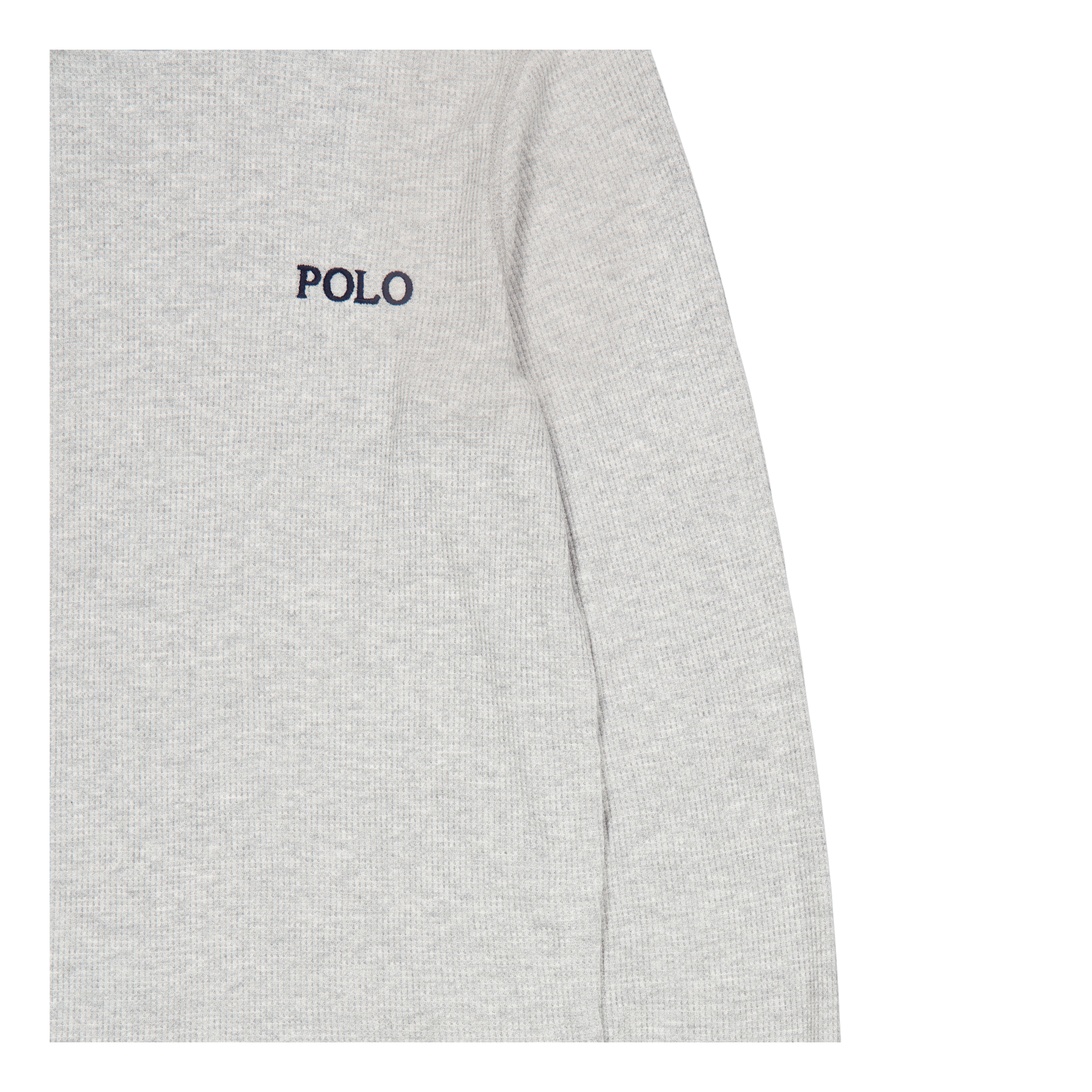 Polo Ralph Lauren Waffle - Knit Crewneck Sleep Shirt Andover Heather