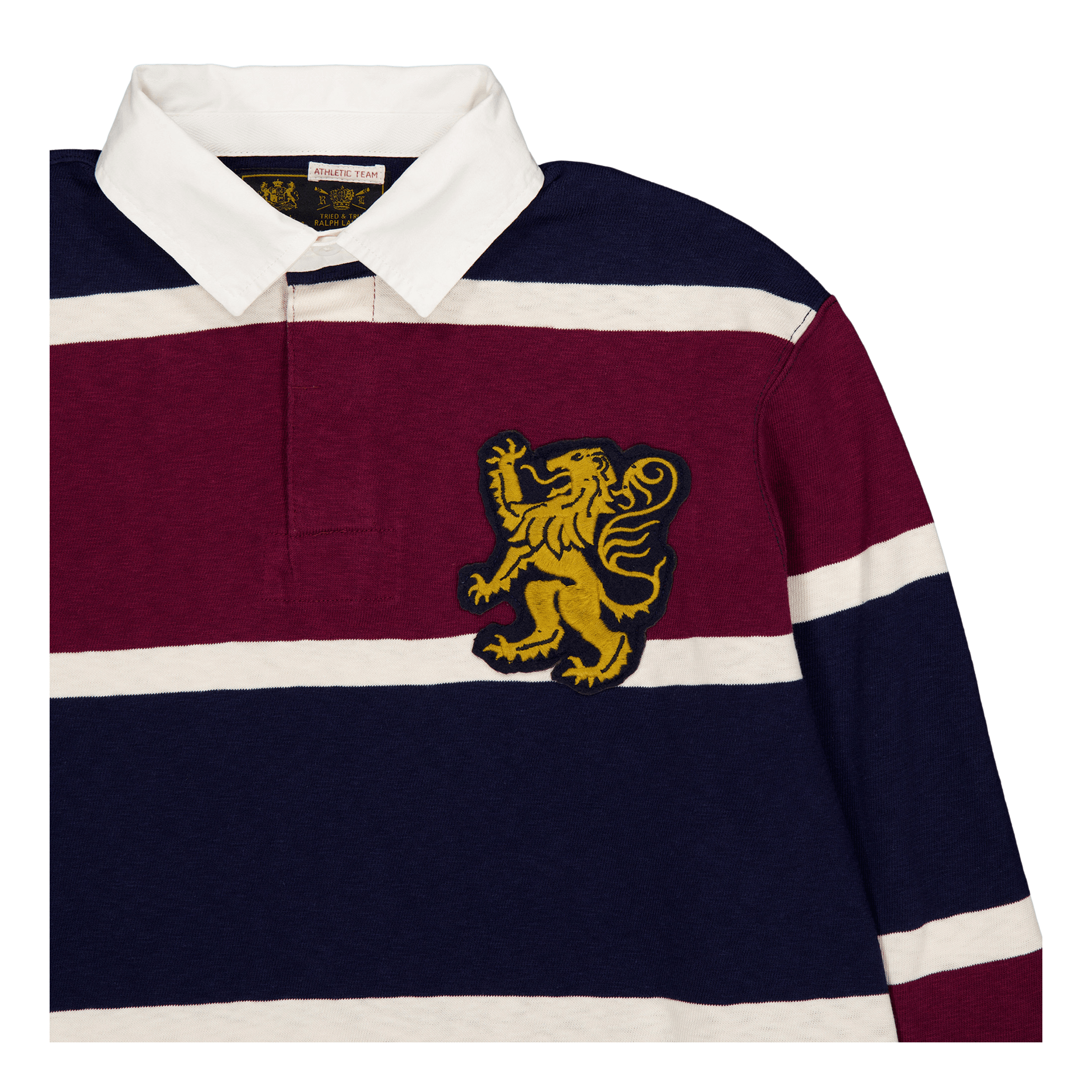 Polo Ralph Lauren Classic Fit Striped Jersey Rugby Shirt Classic Wine Multi