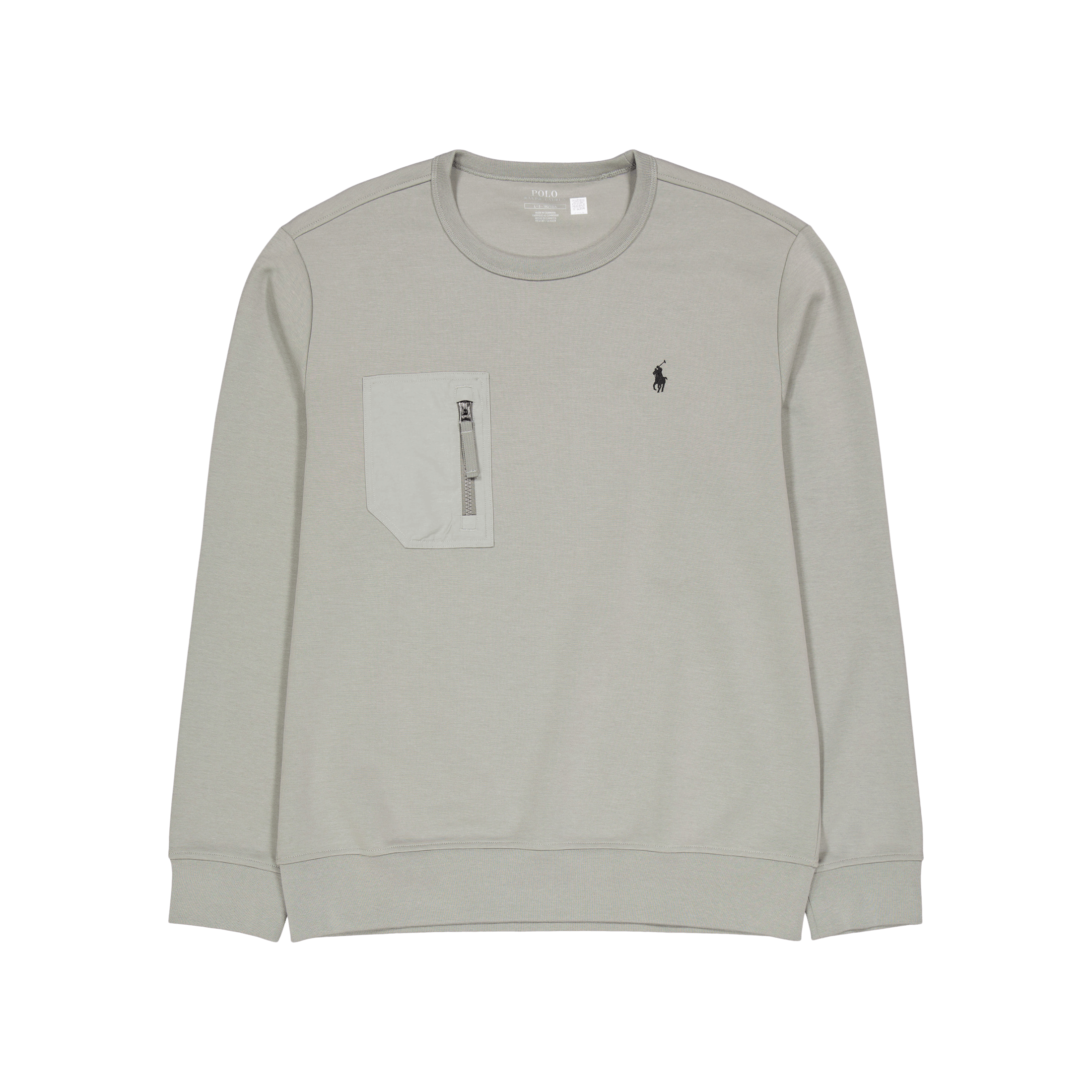 Polo Ralph Lauren Double - Knit Pocket Sweatshirt Performance Grey