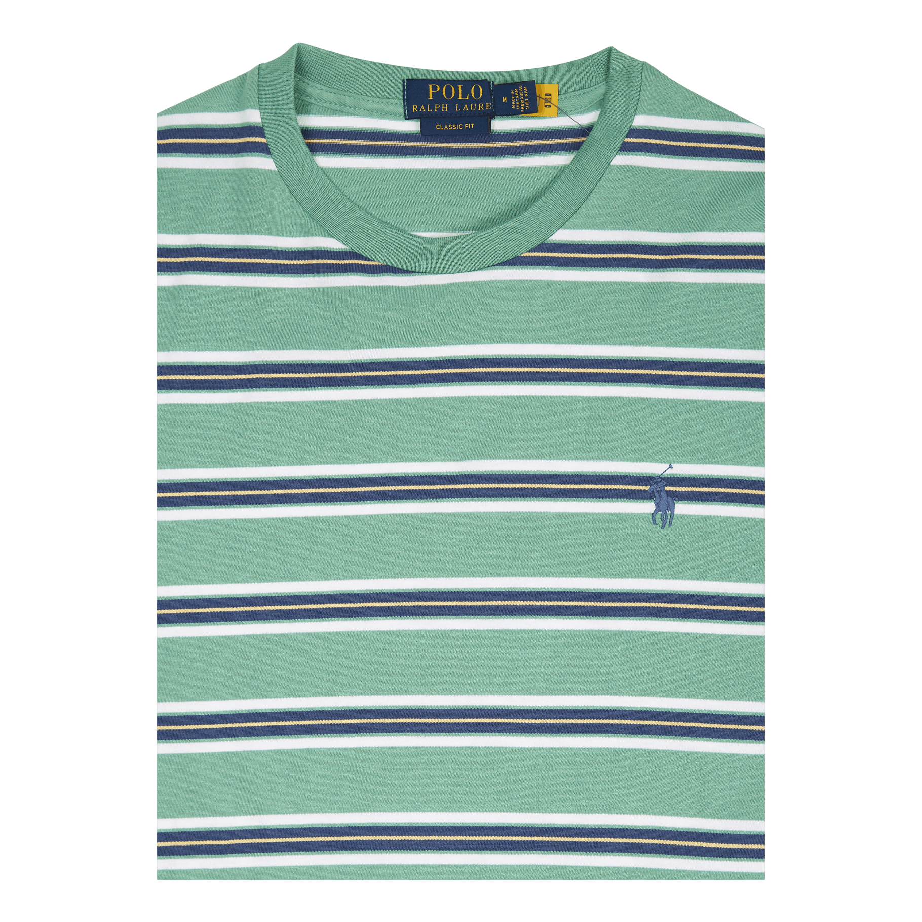 Polo Ralph Lauren Classic Fit Striped Jersey T - Shirt Haven Green Multi